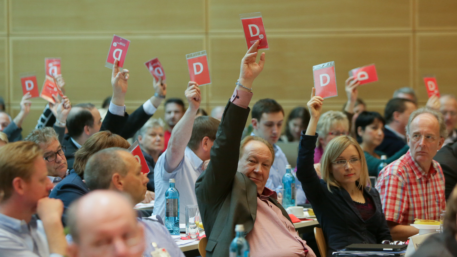 Abstimmung beim SPD-Parteikonvent