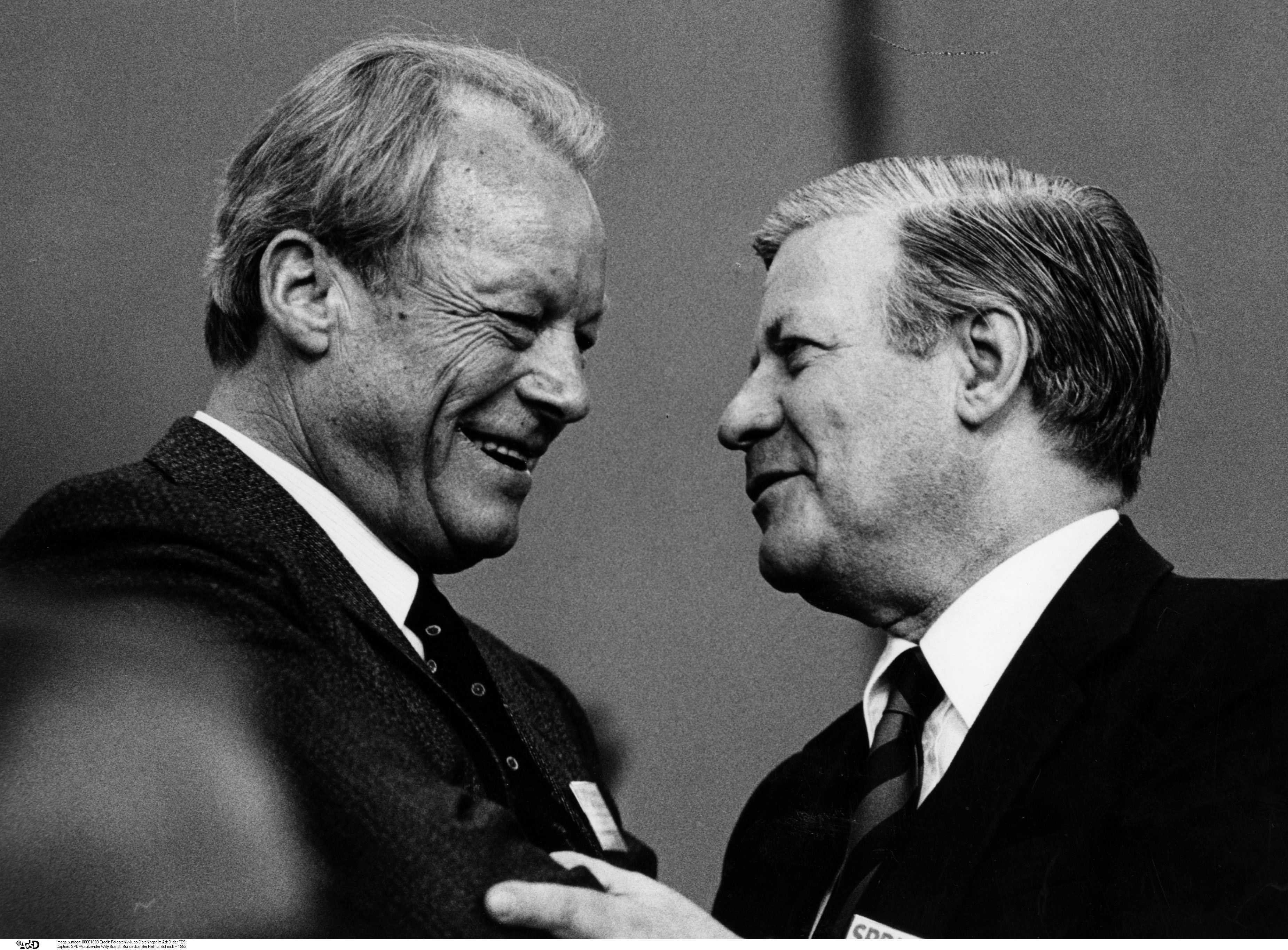 Schmidt und Brandt im Gespräch