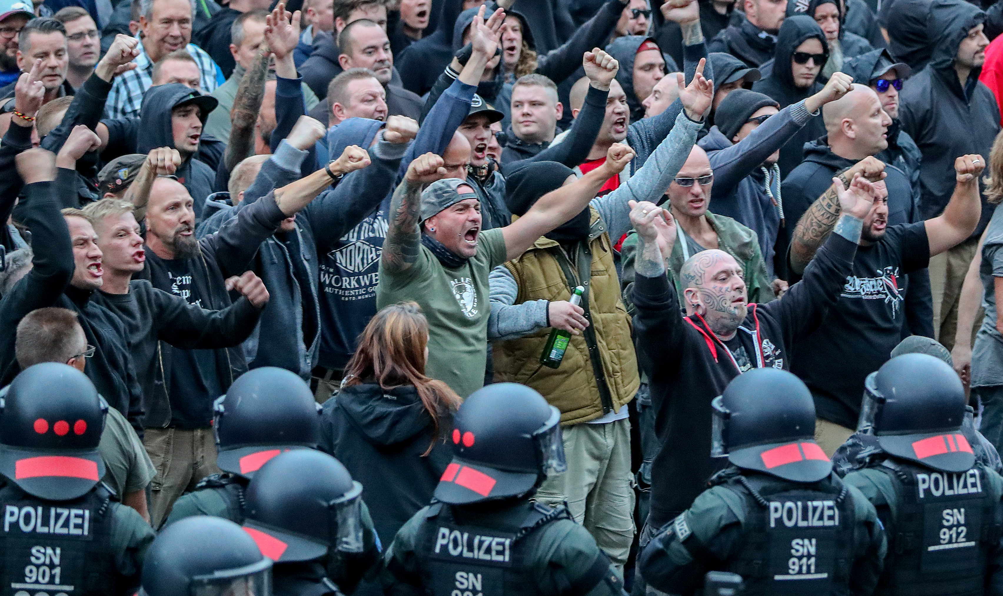 Aufmarsch in Chemnitz: Neonazis bestimmen mehr und mehr die Grundstimmung der Demokratie in Deutschland.