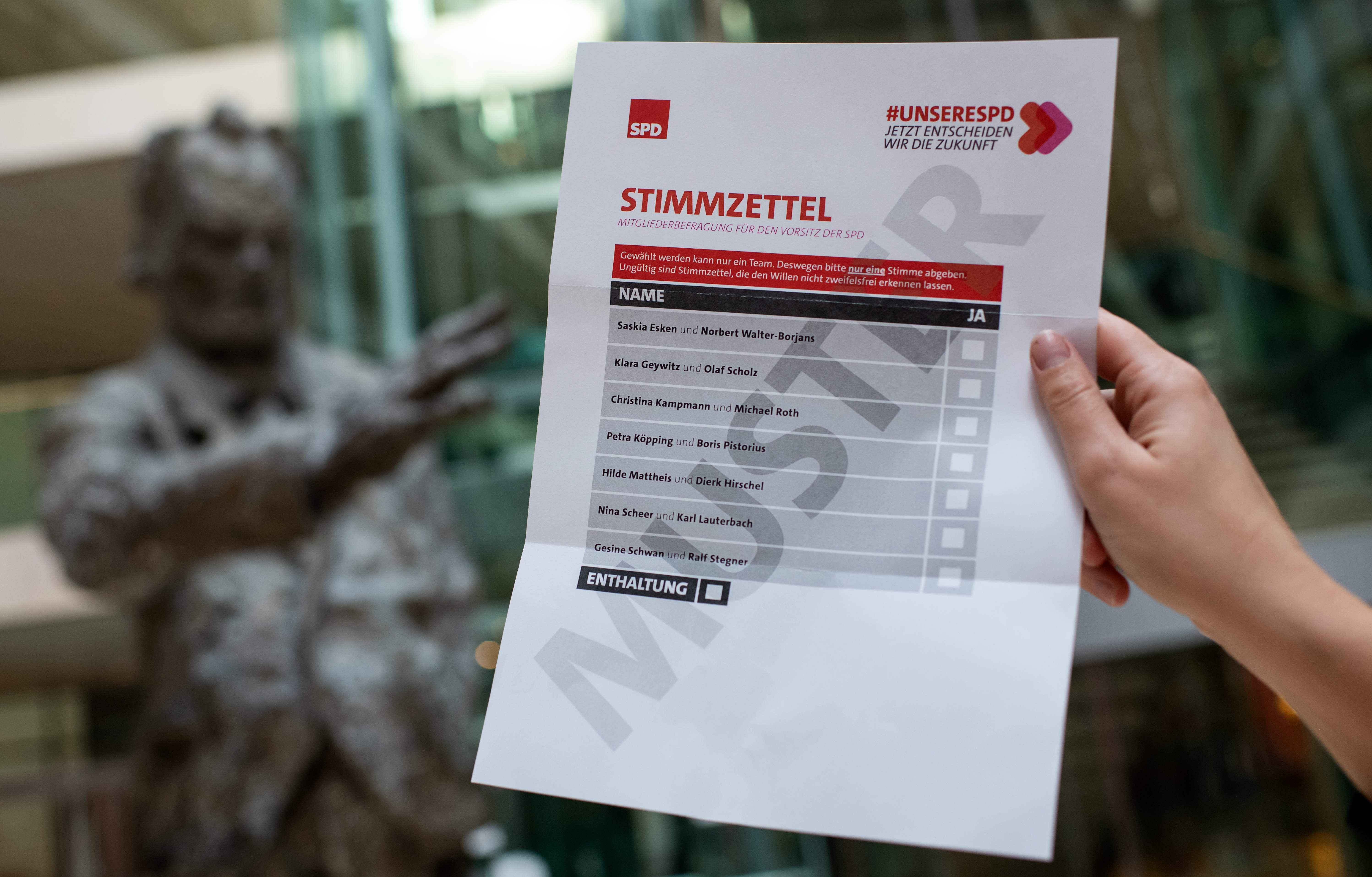 Mitgliederbefragung für den SPD-Vorsitz: Fast jeder Dritte hat schon mitgemacht.