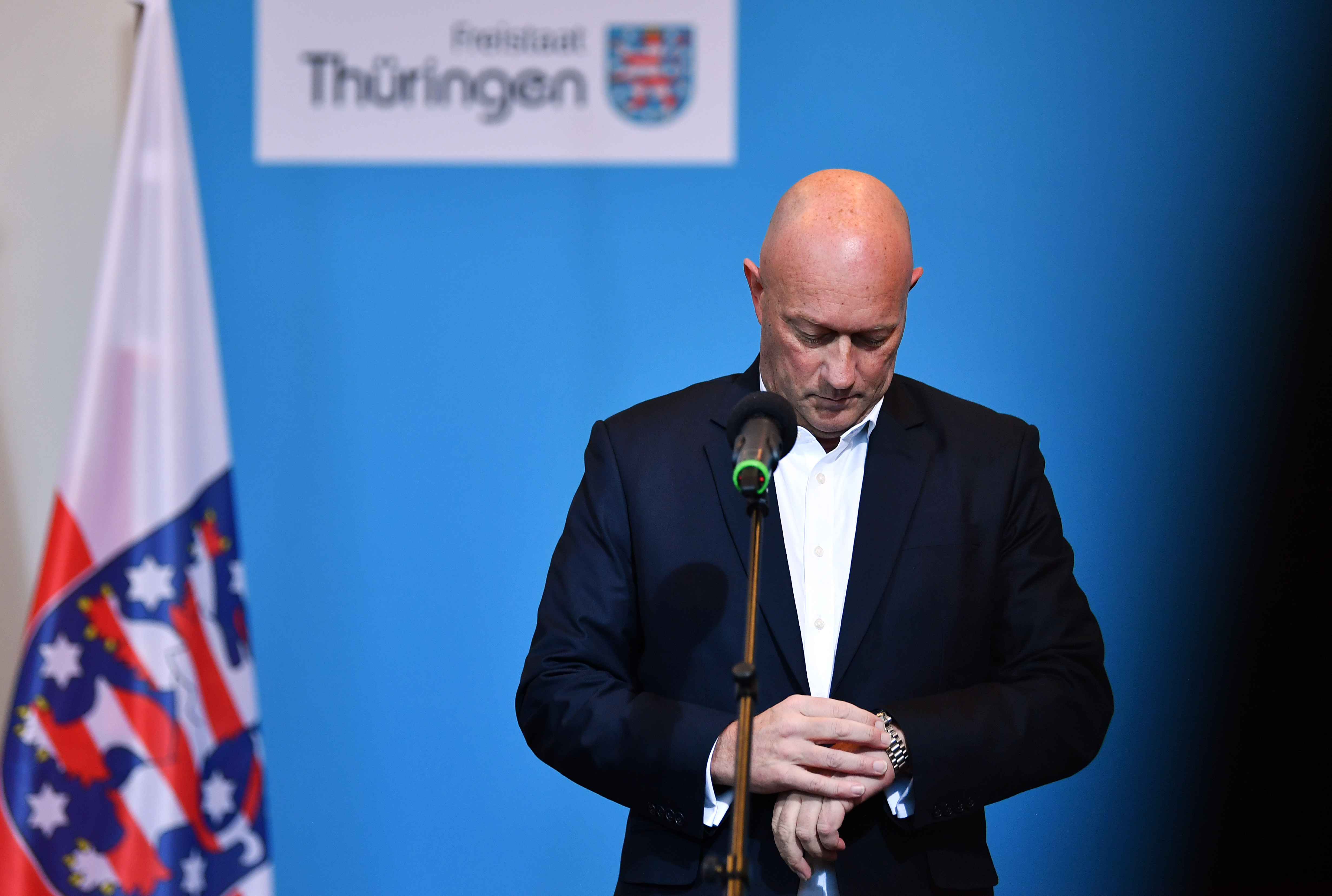 Läuft seine Zeit schon bald wieder ab? FDP-Ministerpräsident Thomas Kümmerlich könnte mit einem Misstrauensvotum den Weg frei für Neuwahlen machen.