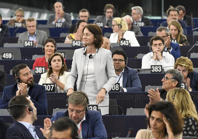 Erfolgreicher Start: Katarina Barley wurde am 3. Juli zur Vizepräsidentin des Europäischen Parlaments gewählt.