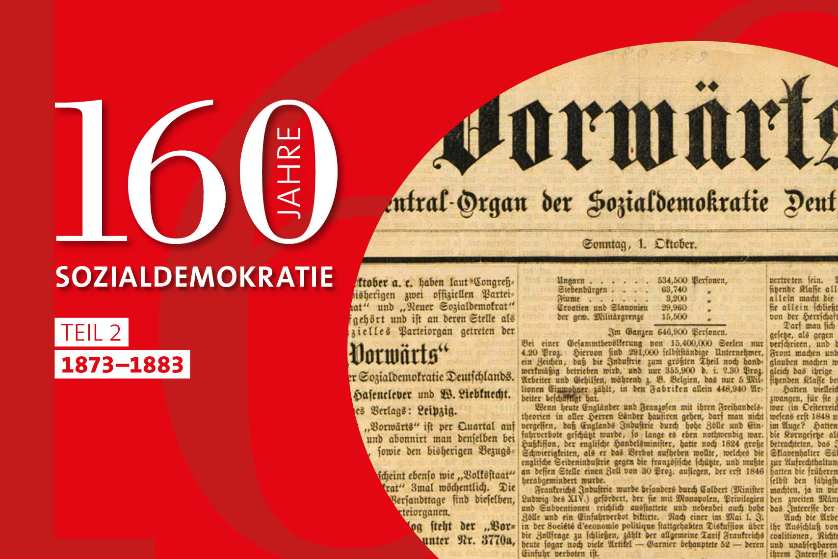 Die Premiere: Am 1. Oktober 1876 erschien die erste Ausgabe des „Vorwärts“ in Leipzig.