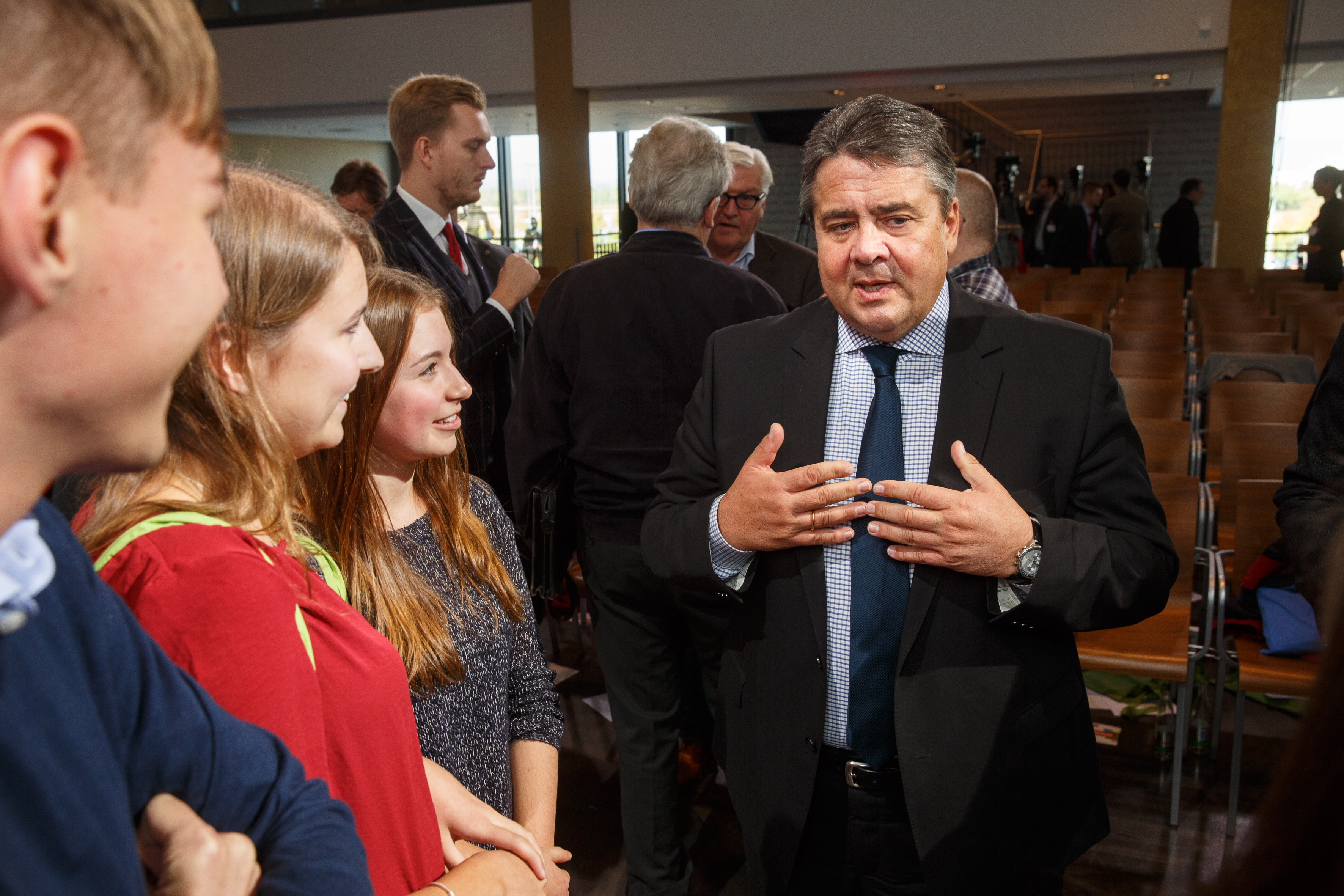 Erst die Debatte, dann das Programm: SPD-Chef Sigmar Gabriel auf dem Perspektivkongress in Mainz im Oktober 2015