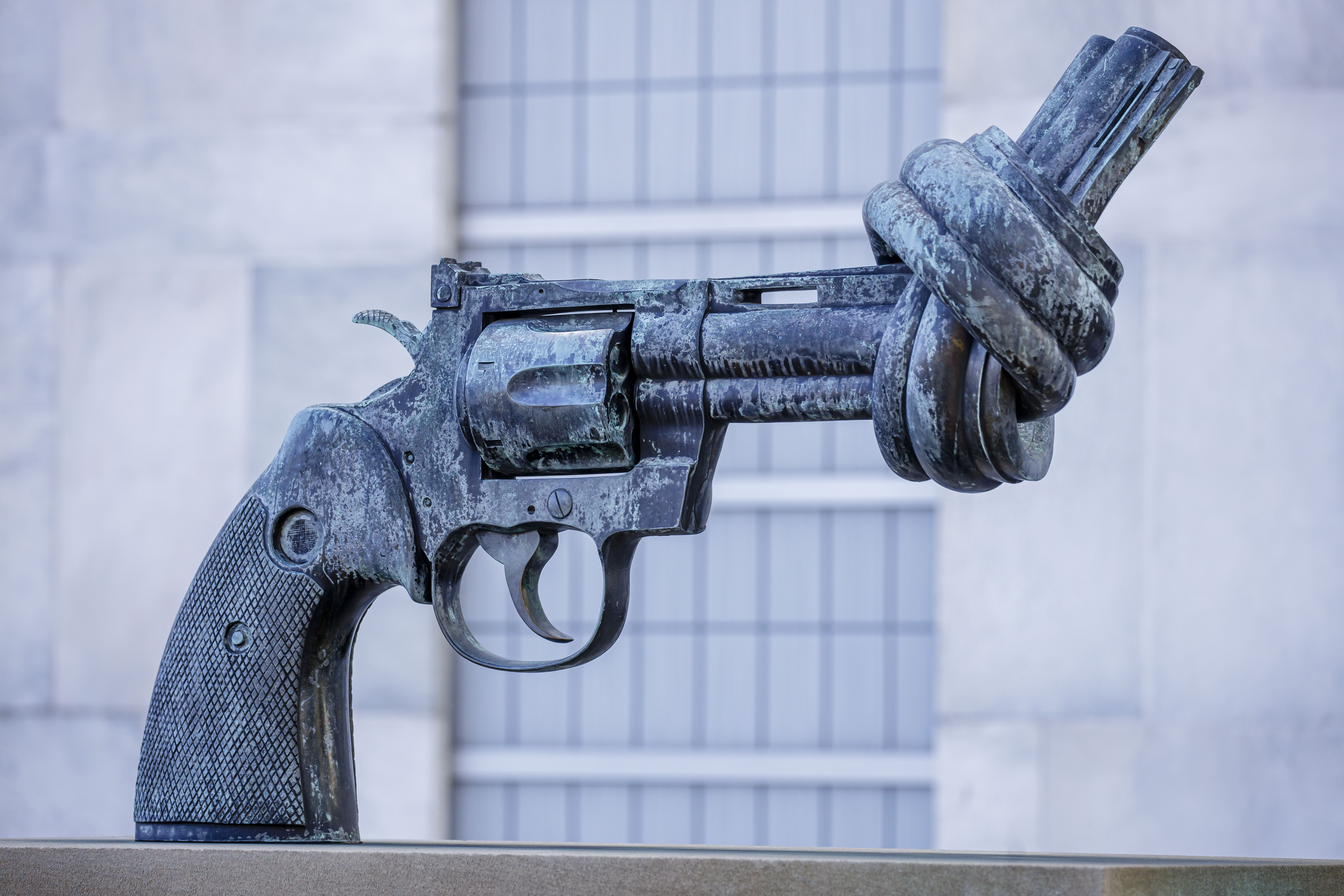 Skulptur vor dem Hauptgebäude der Vereinten Nationen in New York: Der Erfolg war zu keinem Zeitpunkt selbstverständlich.