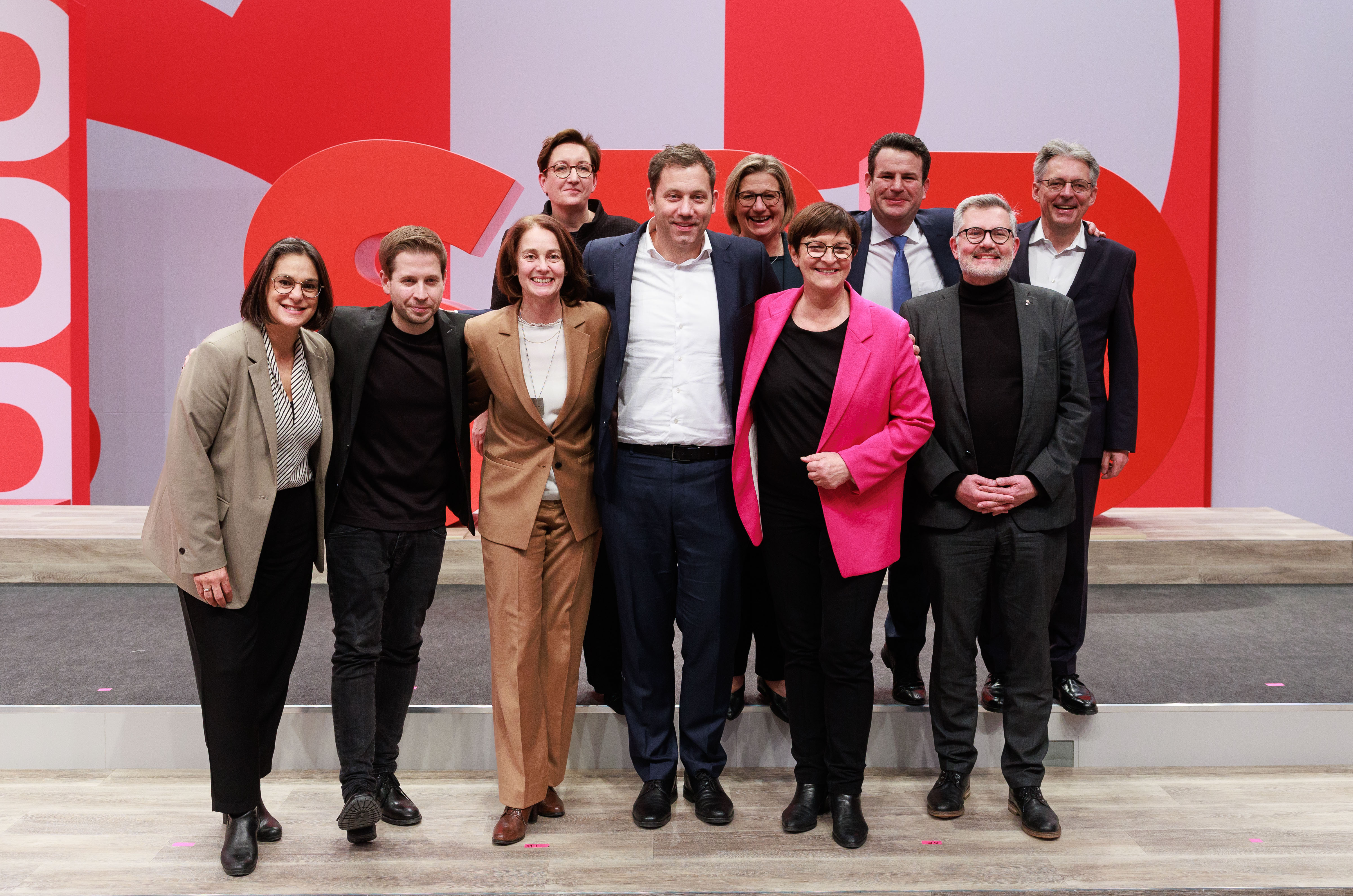 Das Präsidium der SPD wurde beim ersten Tag des Parteitags gewählt.