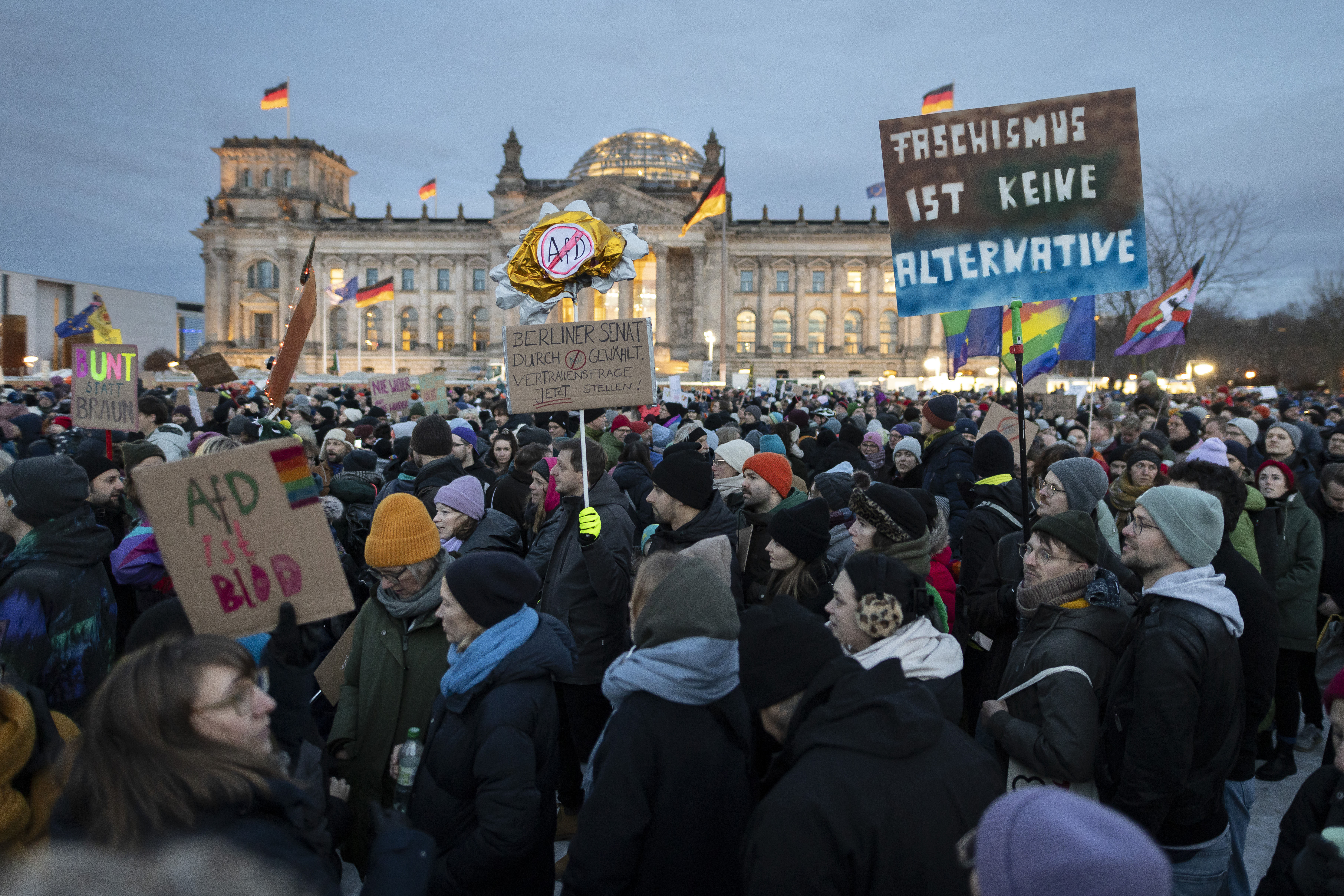 Wie hier in Berlin demonstrierten deutschlandweit mehr als 1,5 Millionen Menschen in der vergangenen Woche.