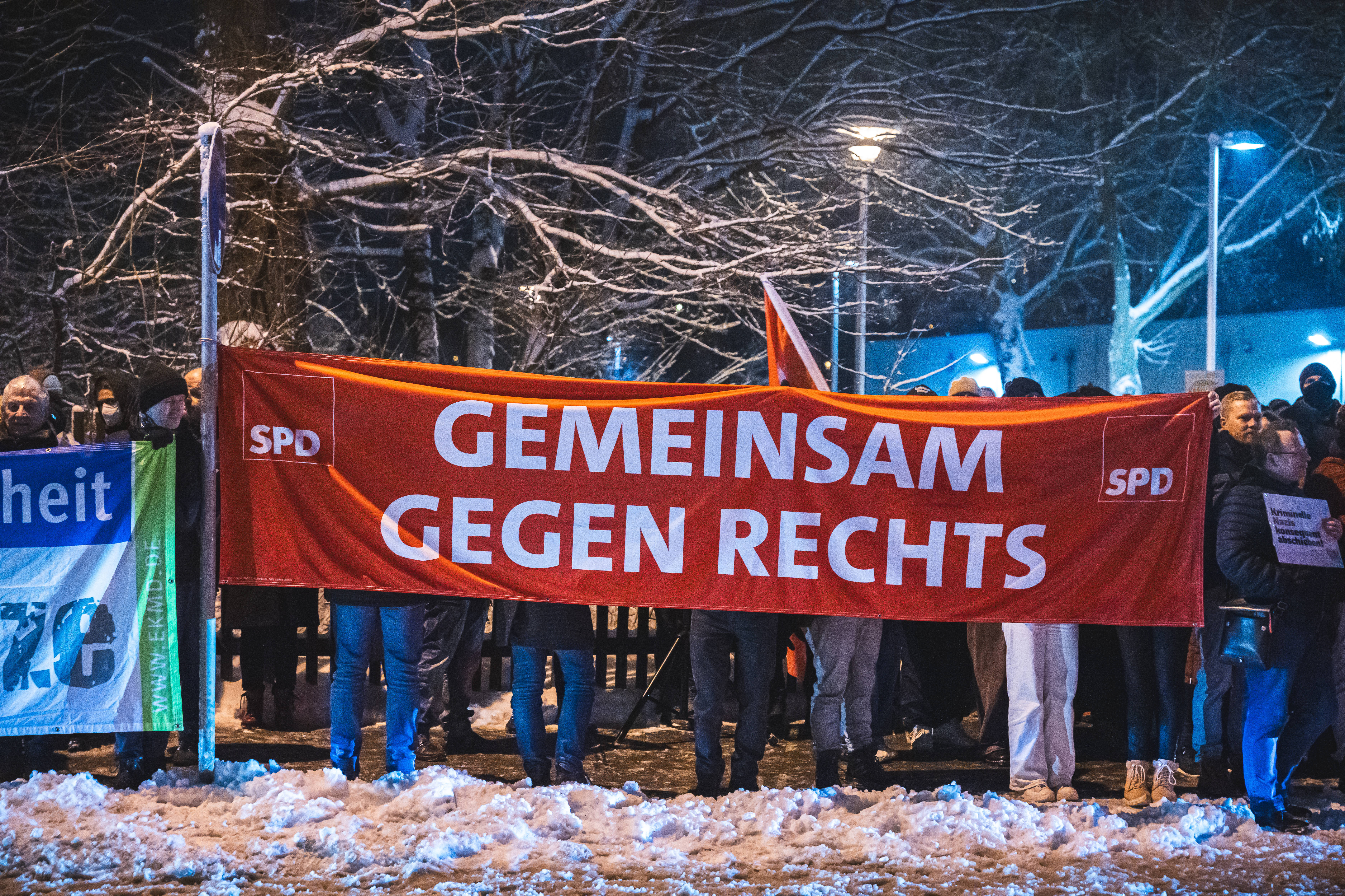 Protest gegen AfD-Veranstaltung in Gera