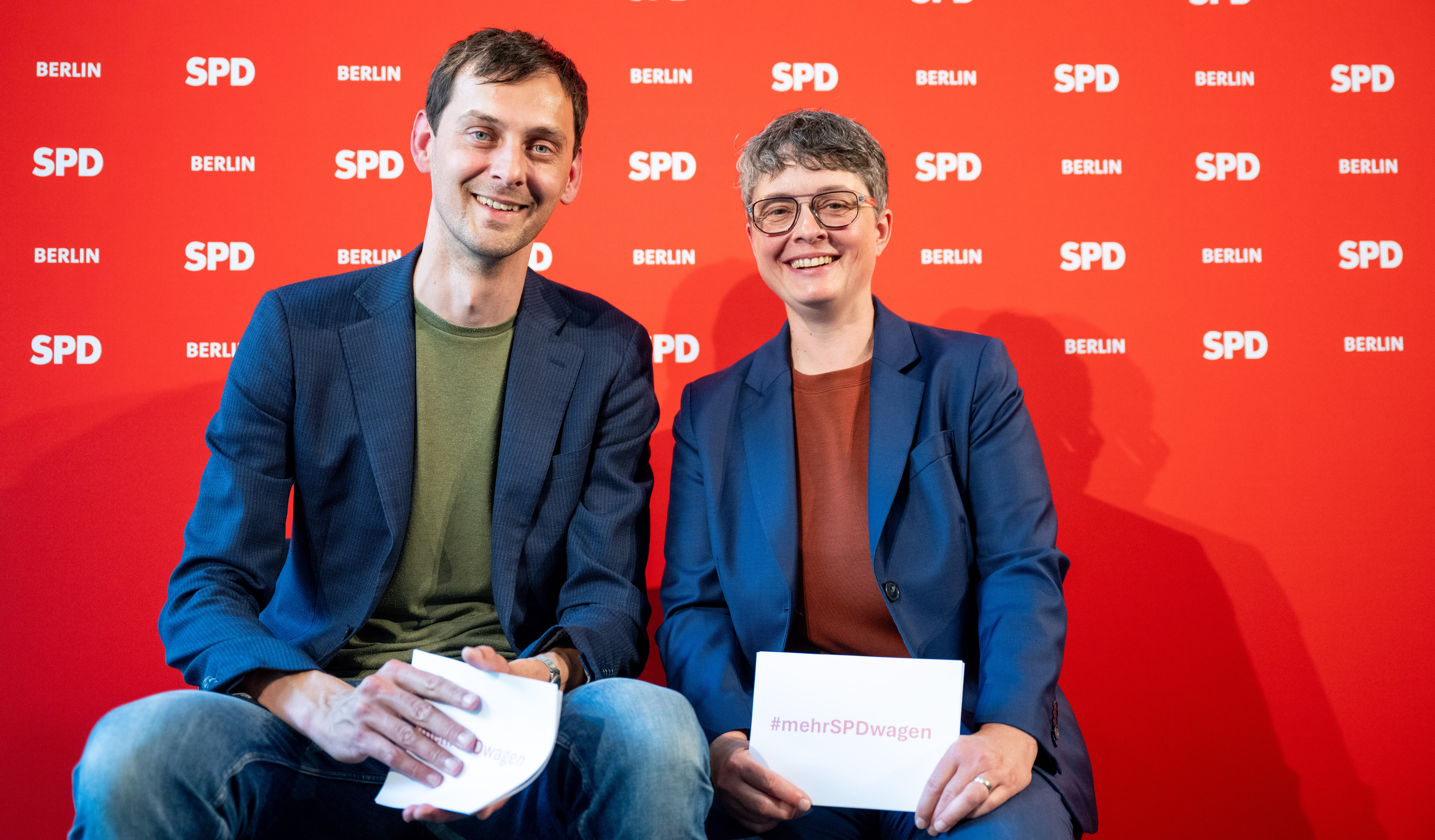 Neue Vorsitzende Nicola Böcker-Giannini und Martin Hikel: Wir beide stehen für einen konsequenten Neuanfang der Berliner SPD.