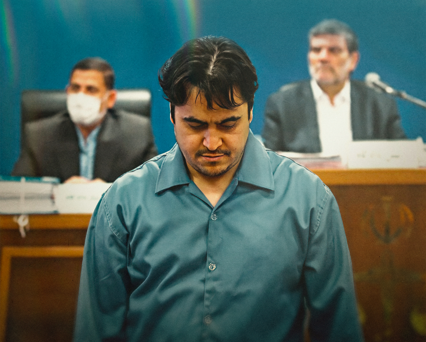 Roohollah Zam vor Gericht in Teheran