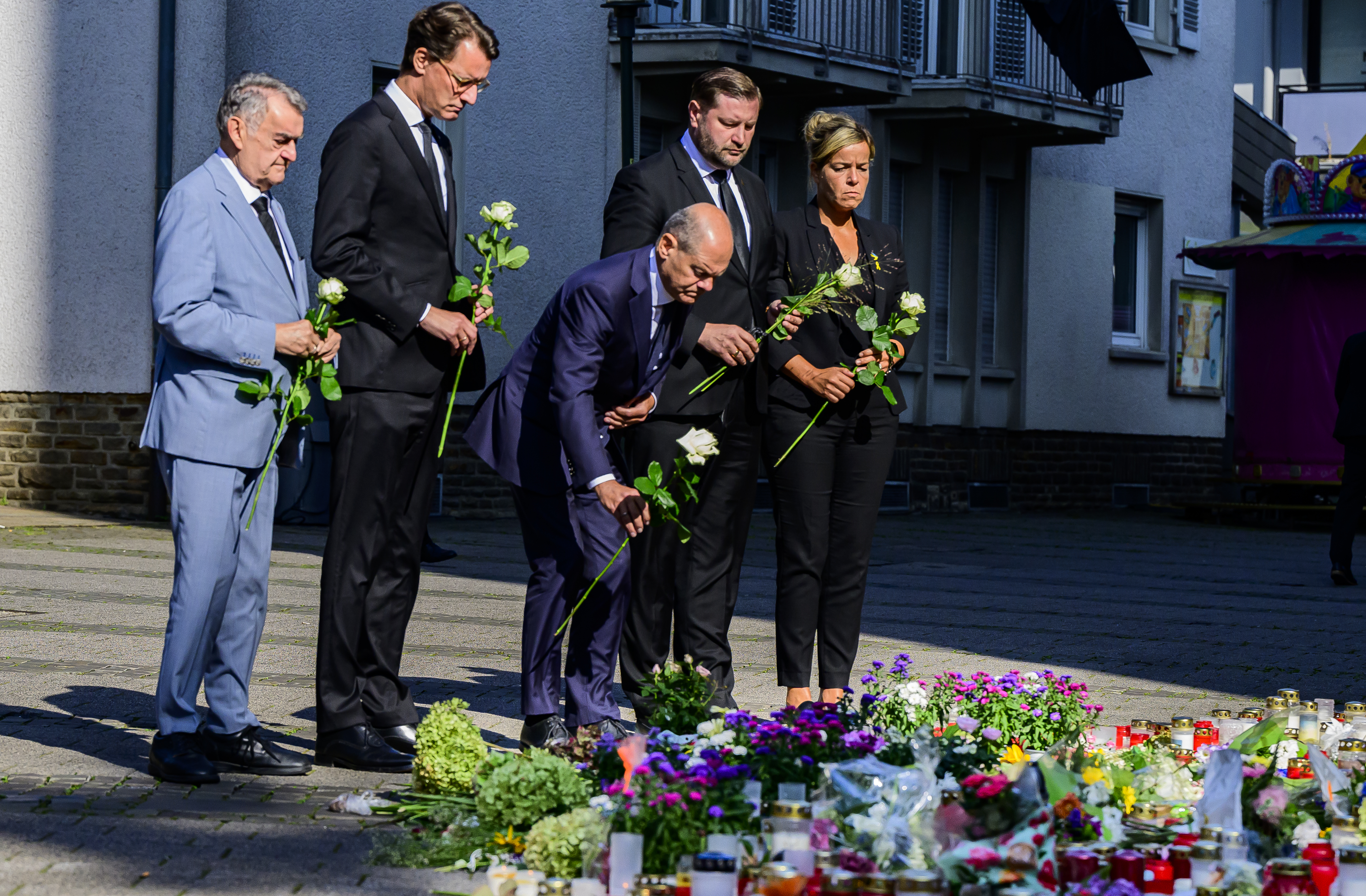 Bundeskanzler Olaf Scholz in Solingen