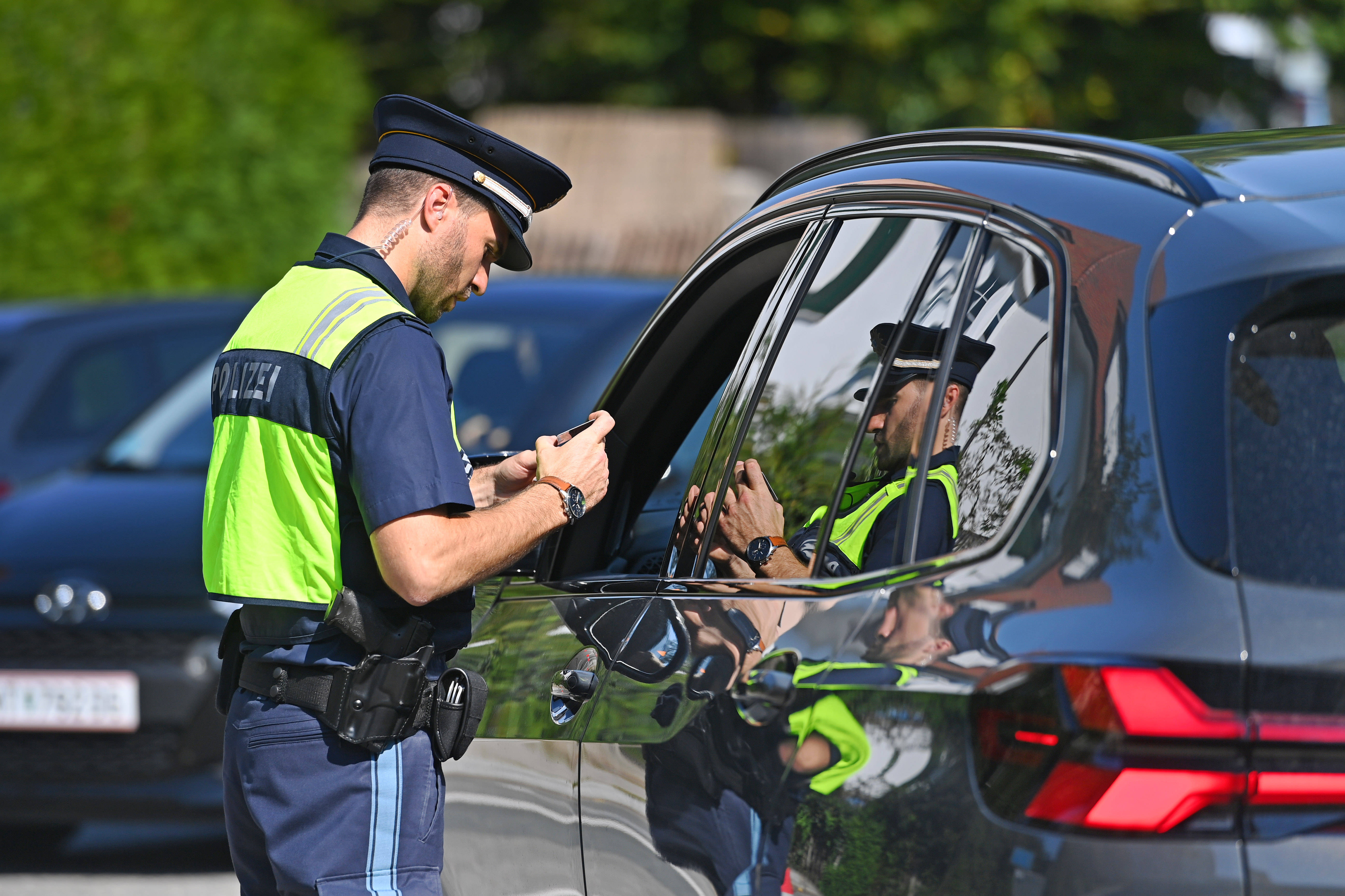 Kontrollen an der deutsch-österreichischen Grenze in Bayern