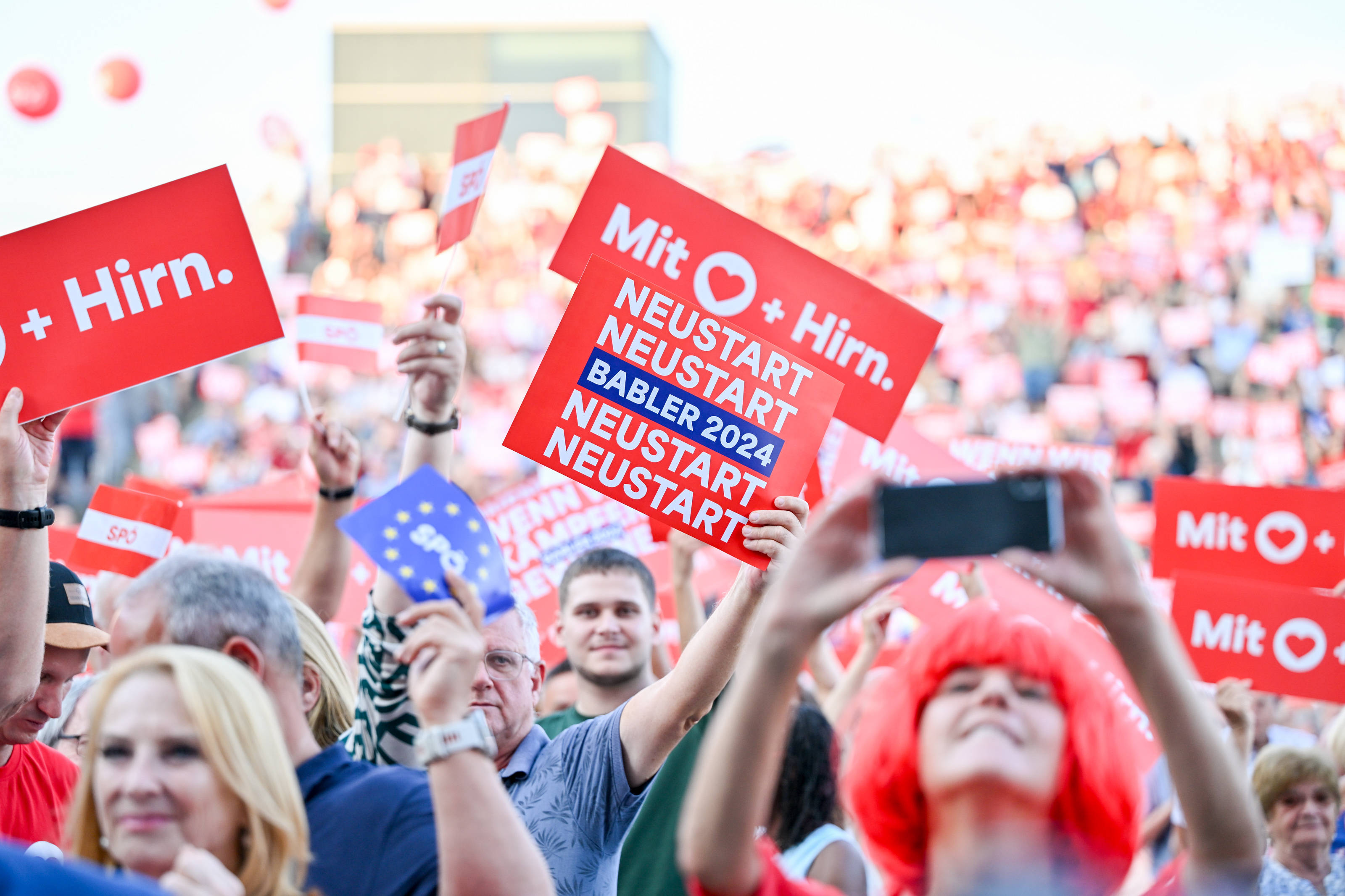 Wahlkampfauftakt zur Nationalratswahl der SPÖ