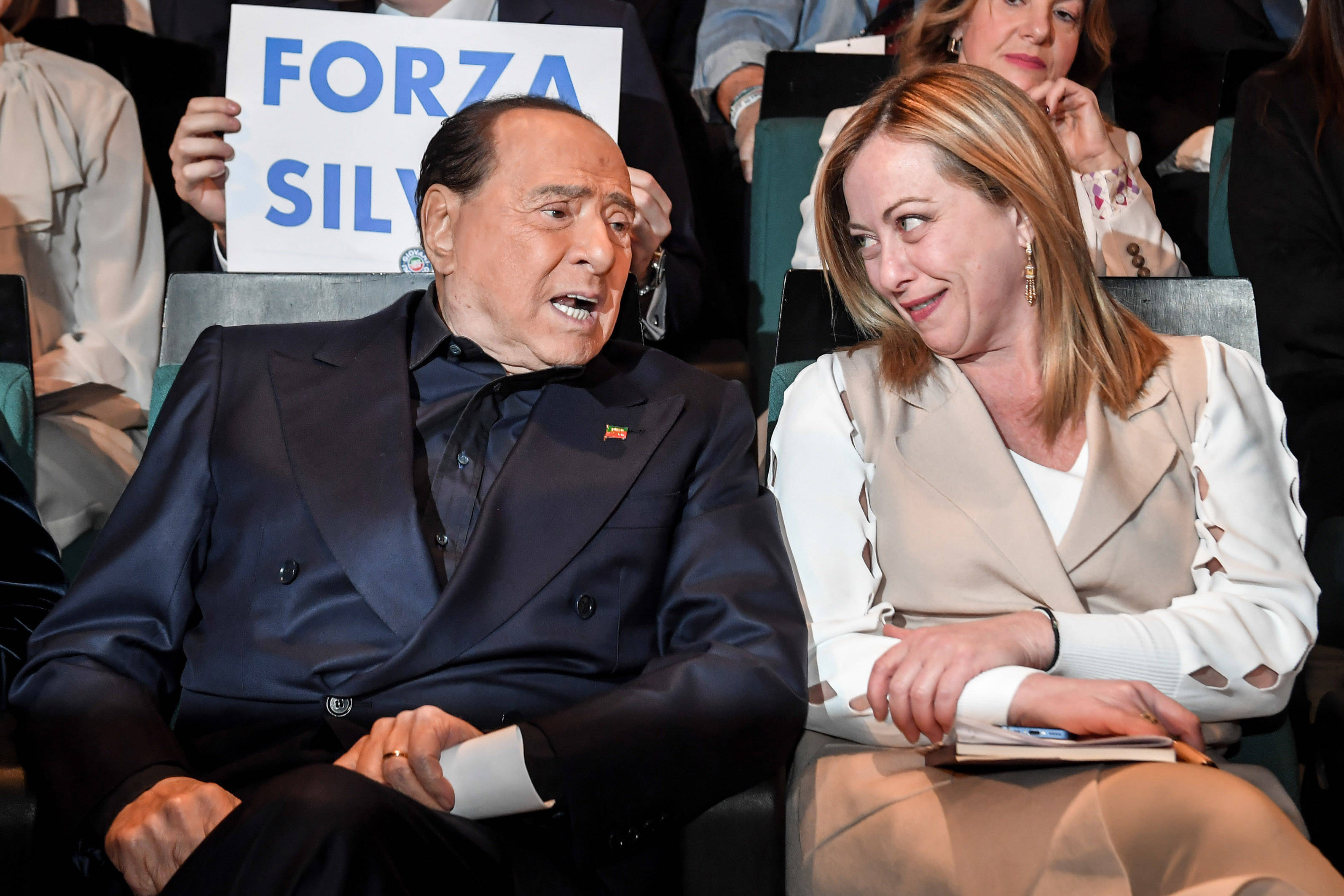 Zwei Freunde im Geiste: Silvio Berlusconi (links) und Giorgia Meloni im Januar 2023