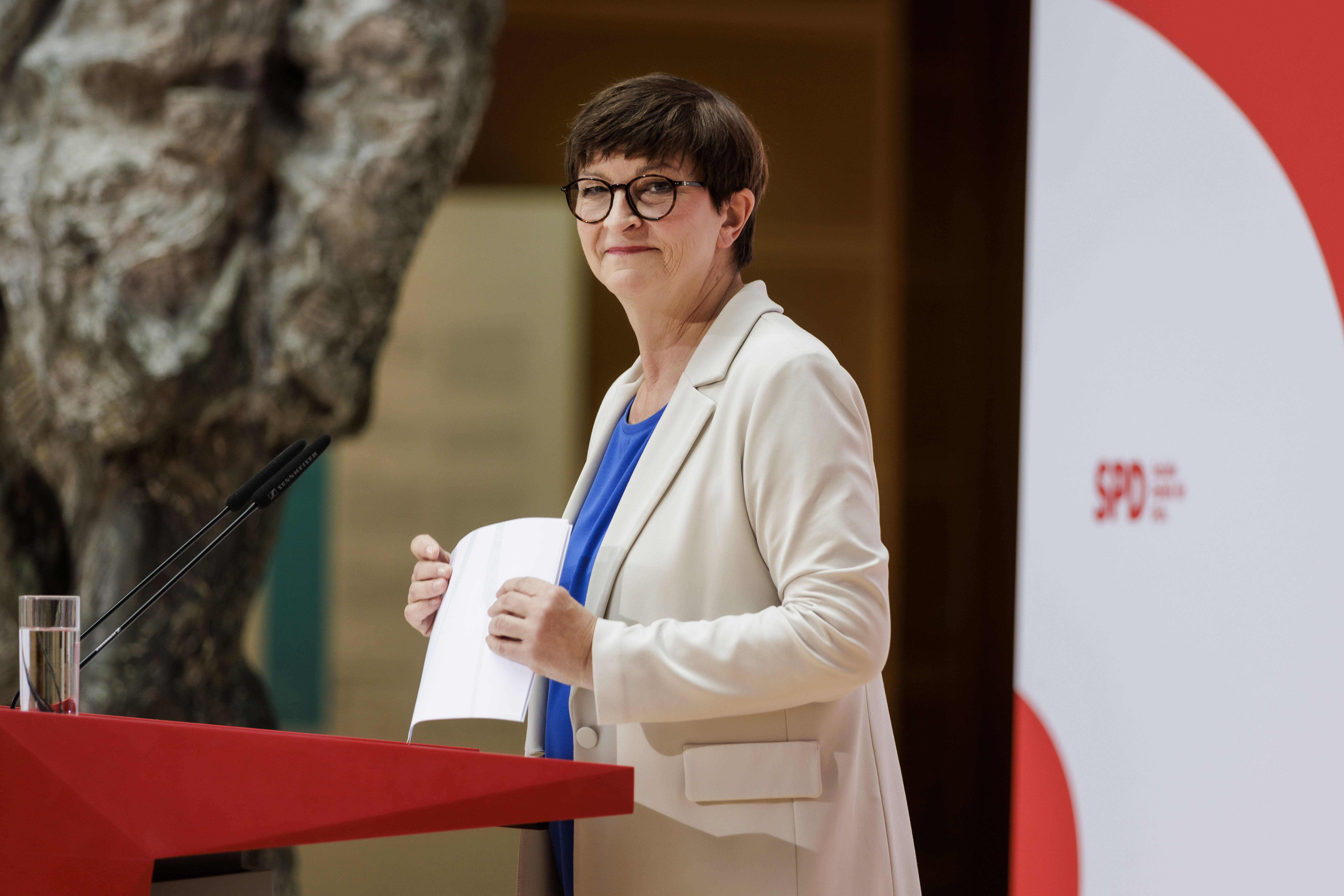 Saskia Esken im Willy-Brandt-Haus