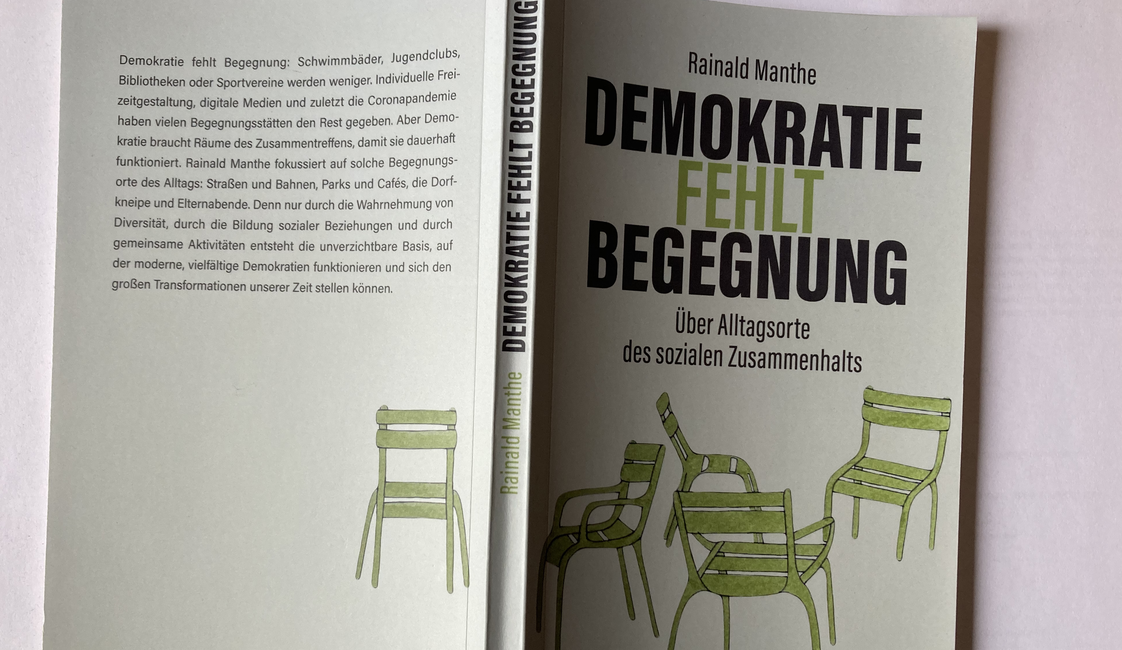 Buchcover Demokratie fehlt Begegnung 