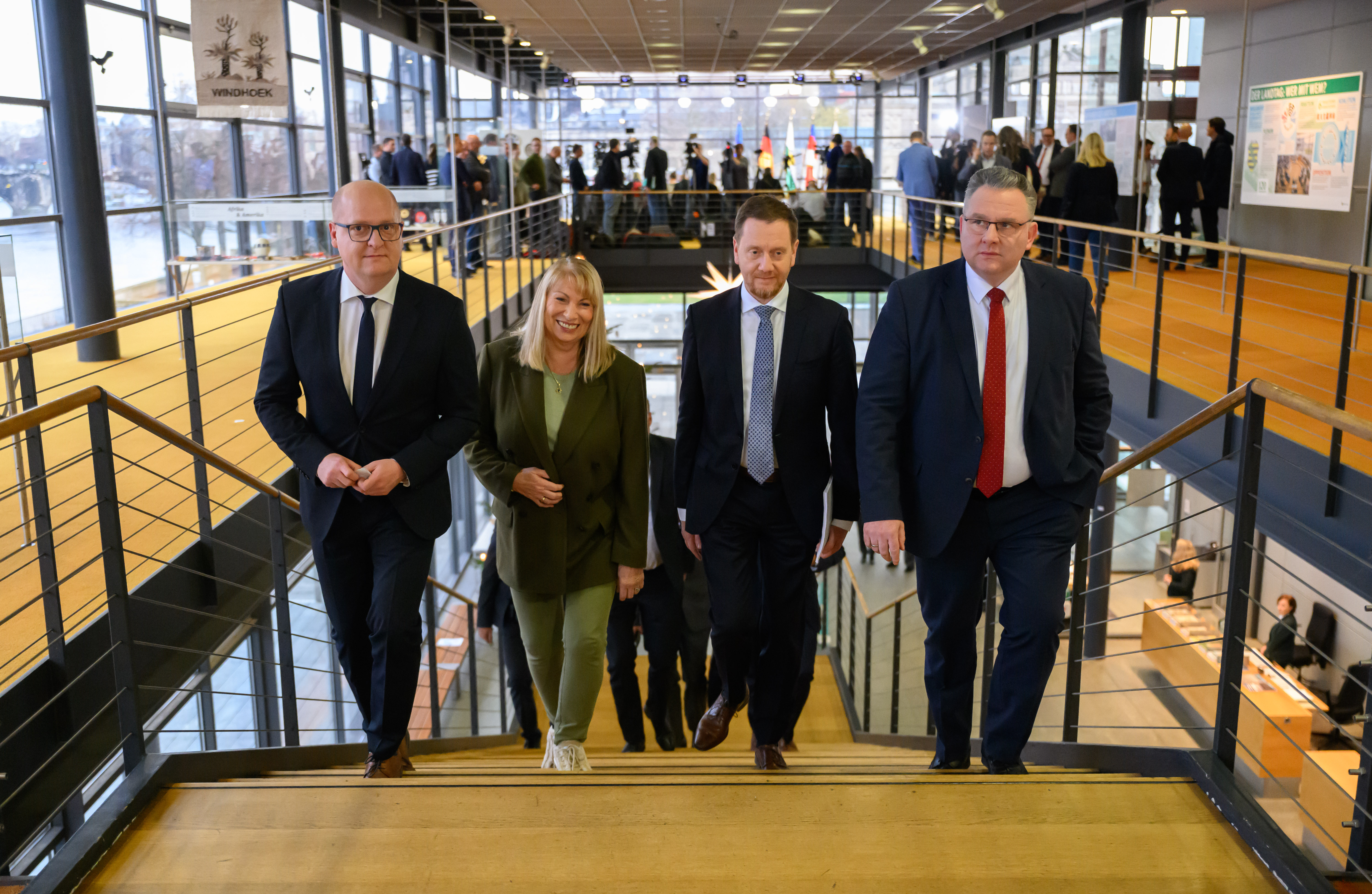 Michael Kretschmer und Petra Köpping im Sächsischen Landtag