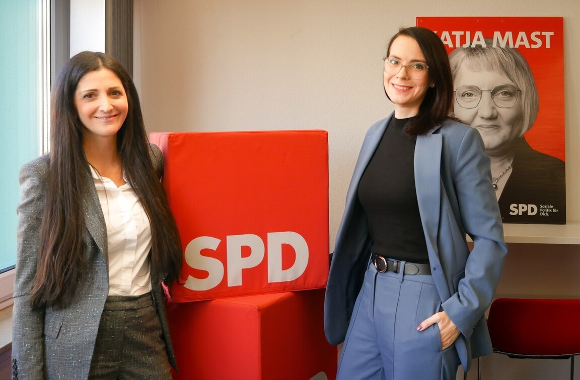 Zwei, die harmonieren: Katrin Troisi-Kampmann (l.) und Annkathrin Wulff führen die Pforzheimer SPD als Doppelspitze.