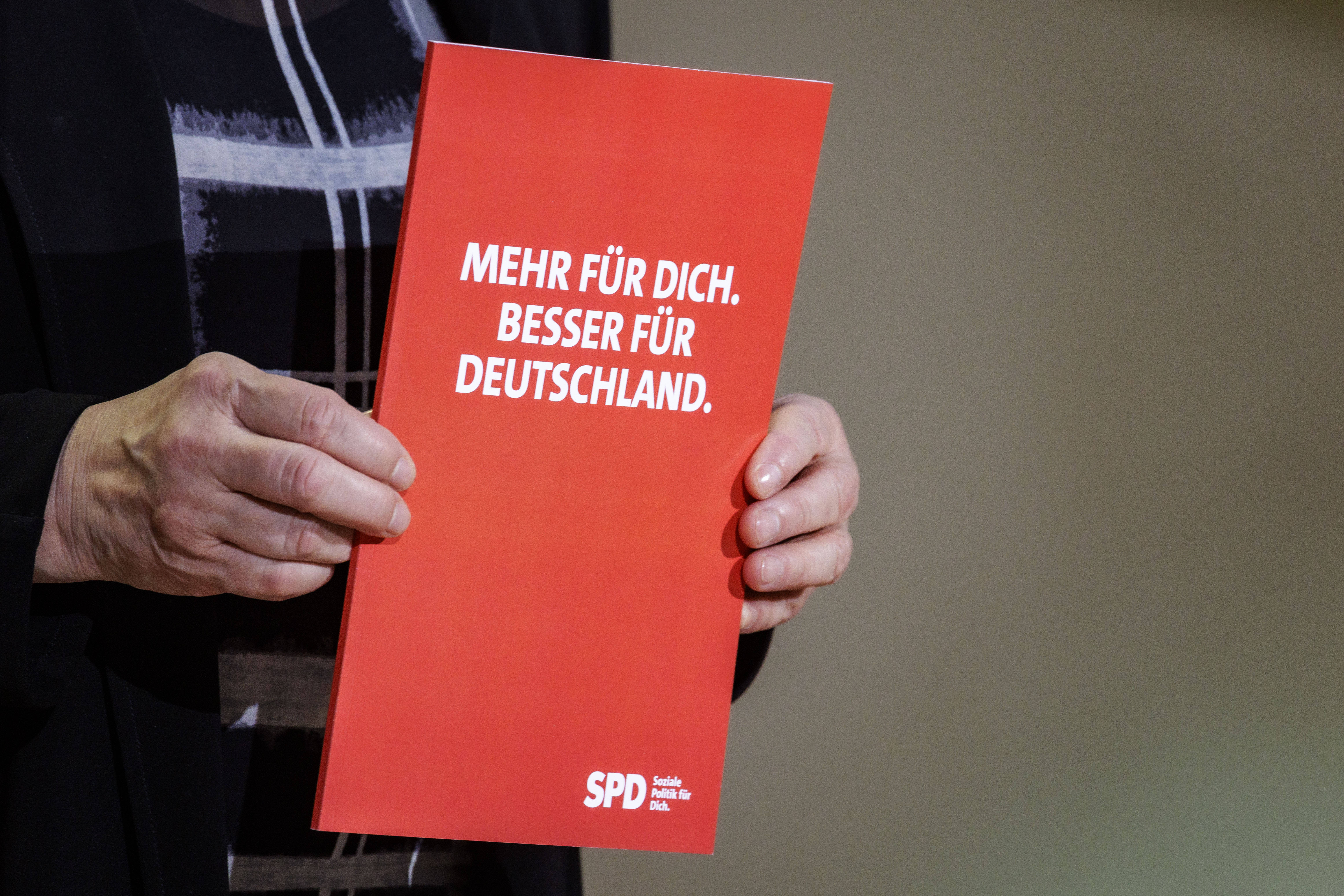 Mehr für dich: Das Wahlprogramm der SPD ist gut 60 Seiten dick und setzt drei Schwerpunkte.