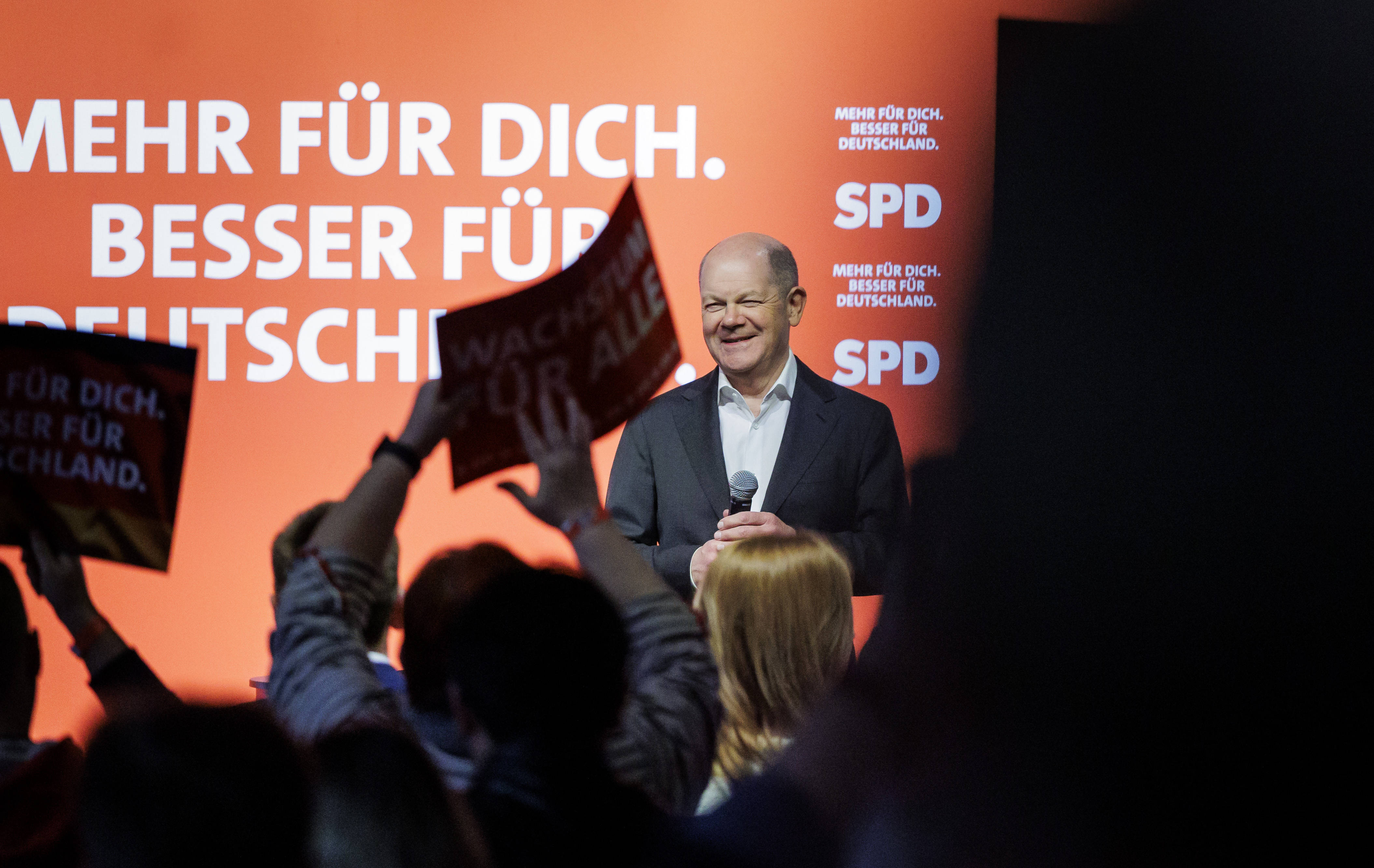 Olaf Scholz am Samstag in Potsdam: „Ich glaube nicht an Wunder, sondern an einen Wahlsieg.“