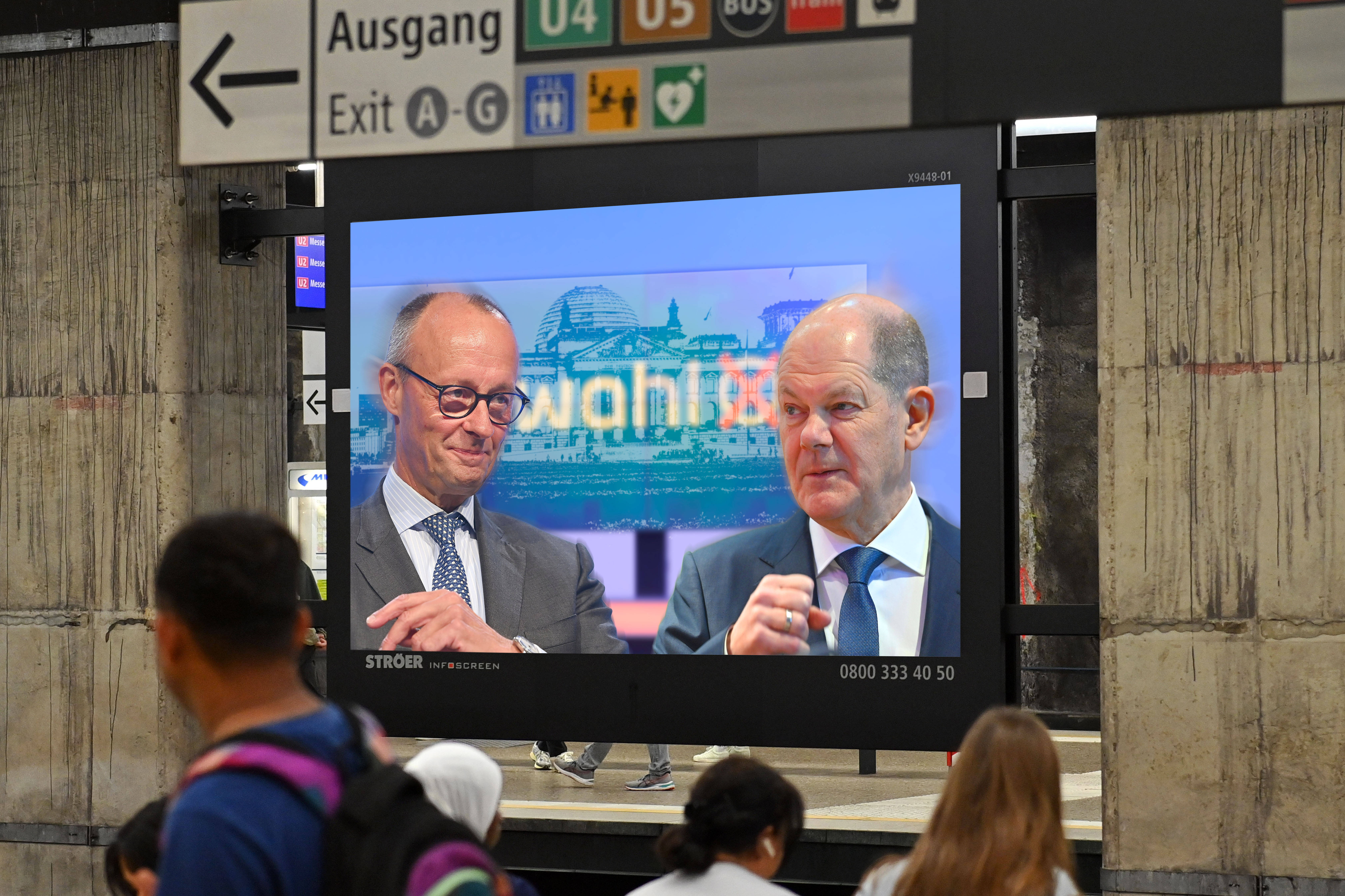 Im TV werden in diesem Wahlkampf eine Reihe von Aufeinandertreffen der Spitzenkandidaten übertragen.