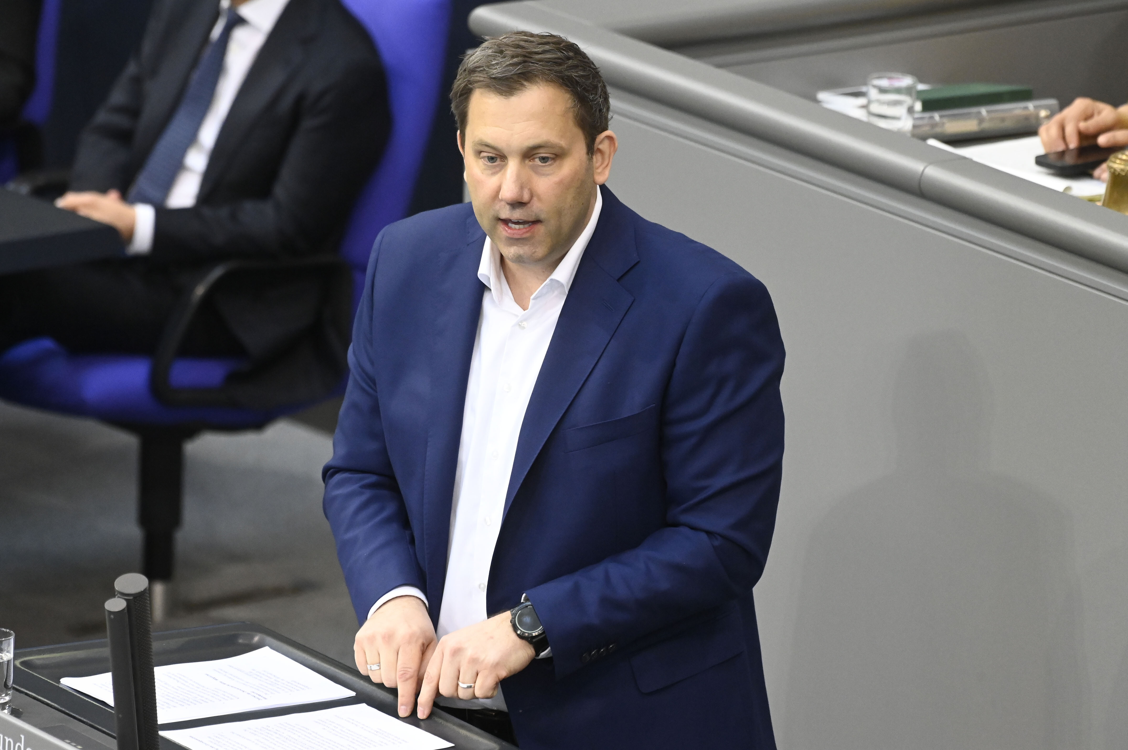 SPD-Chef Lars Klingbeil im Deutschen Bundestag