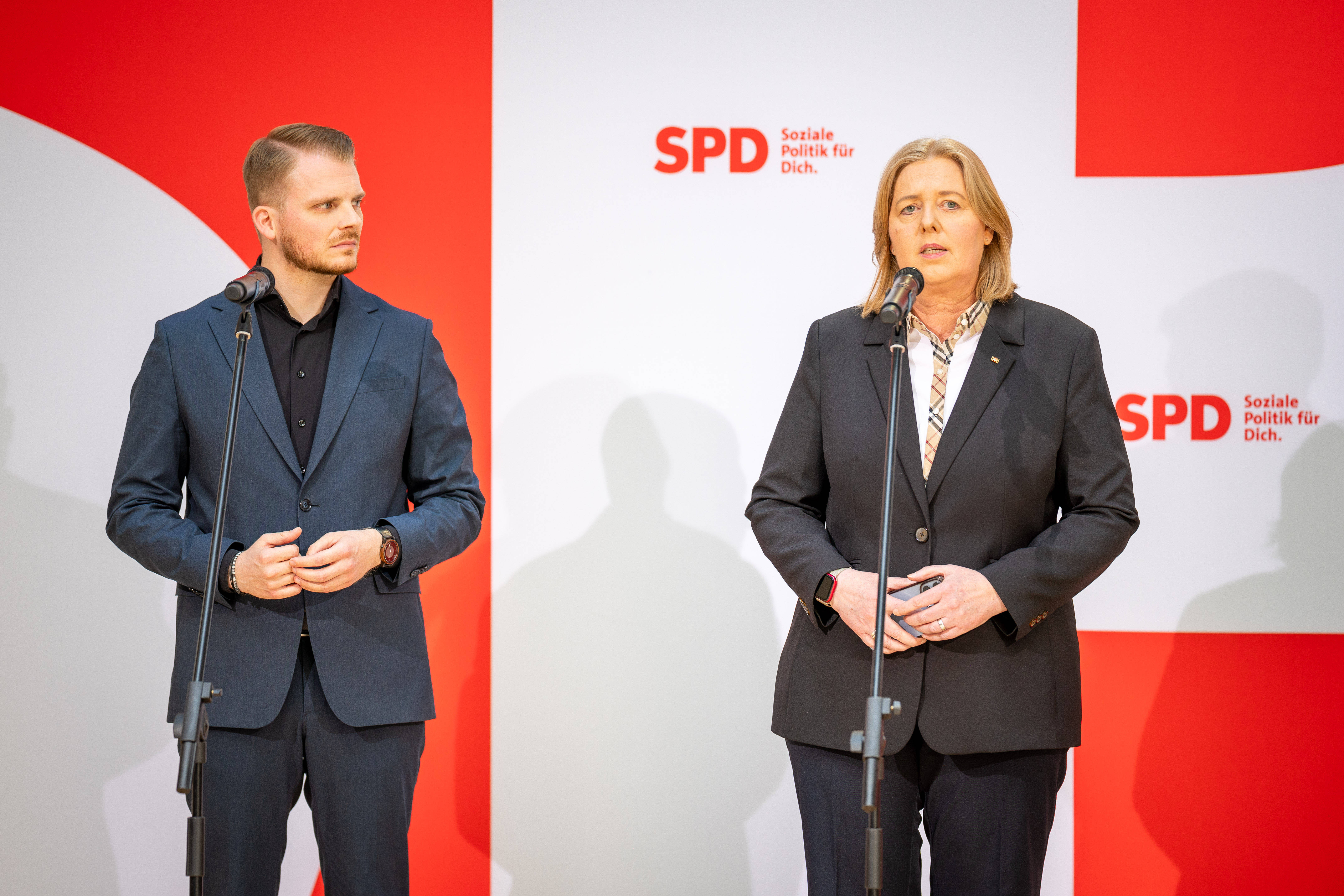 Tim Klüssendorf und Bärbel Bas