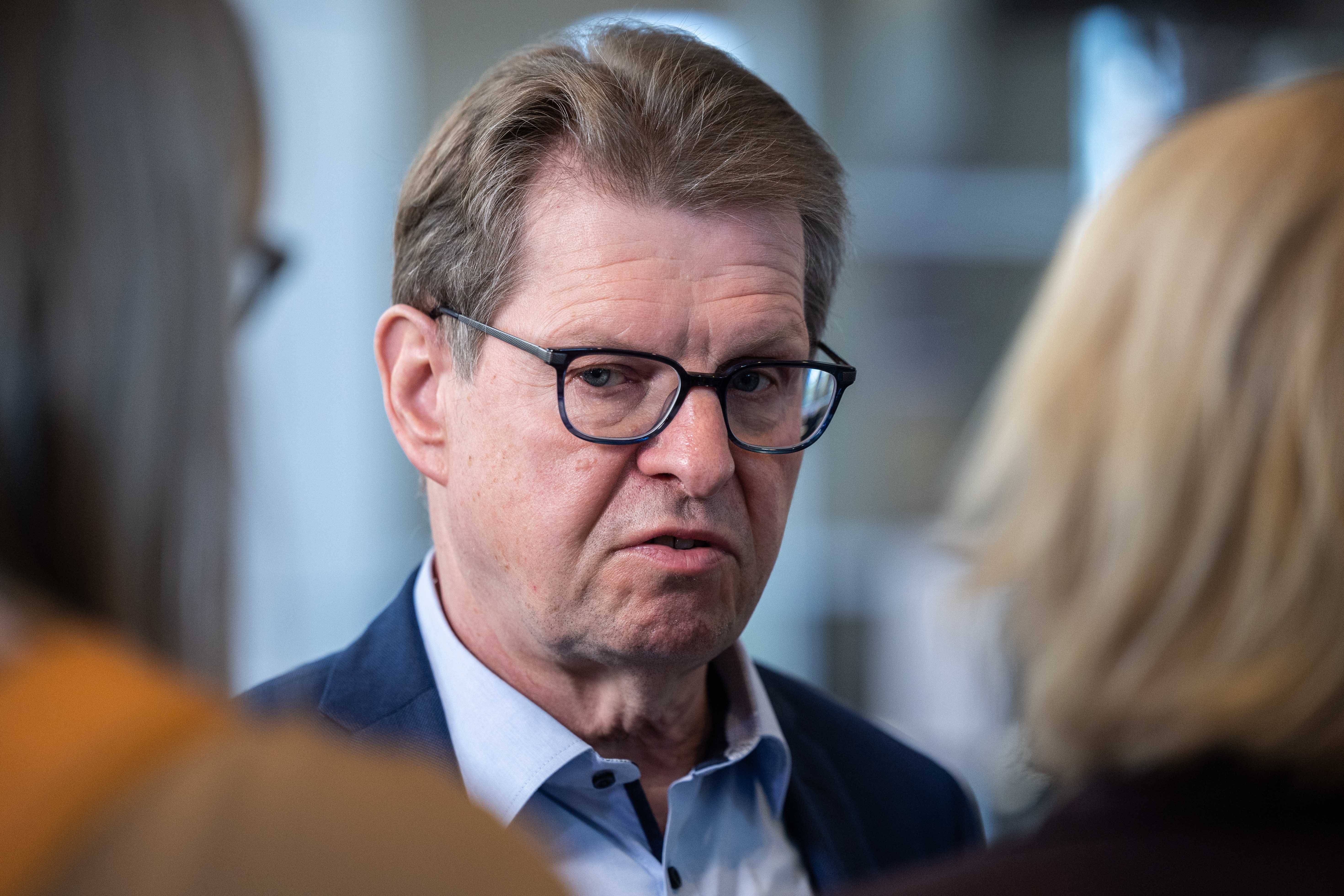 SPD-Außenpolitiker Ralf Stegner im Gespräch