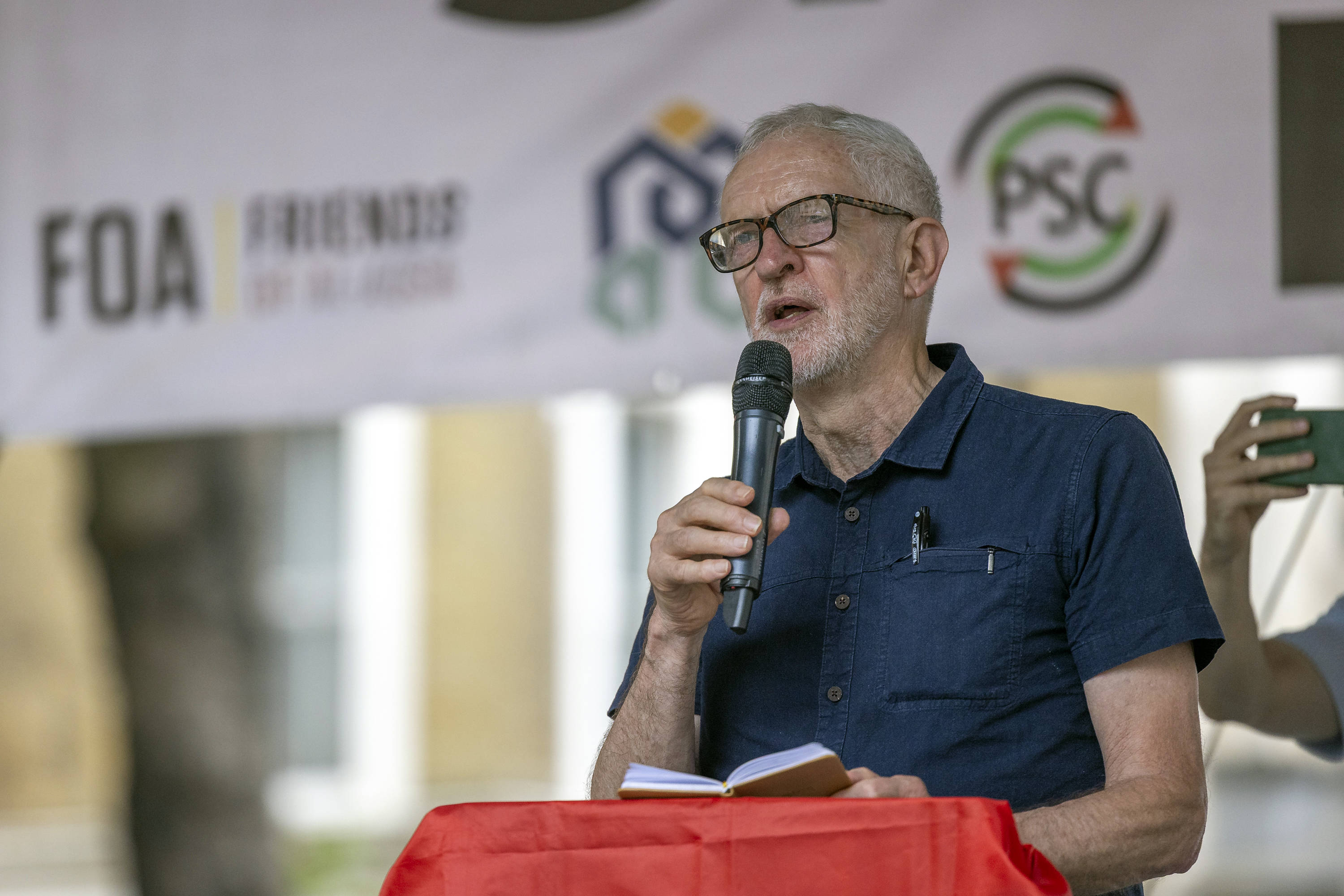 Jeremy Corbyn bei einer pro-palästinensischen Kundgebung in London