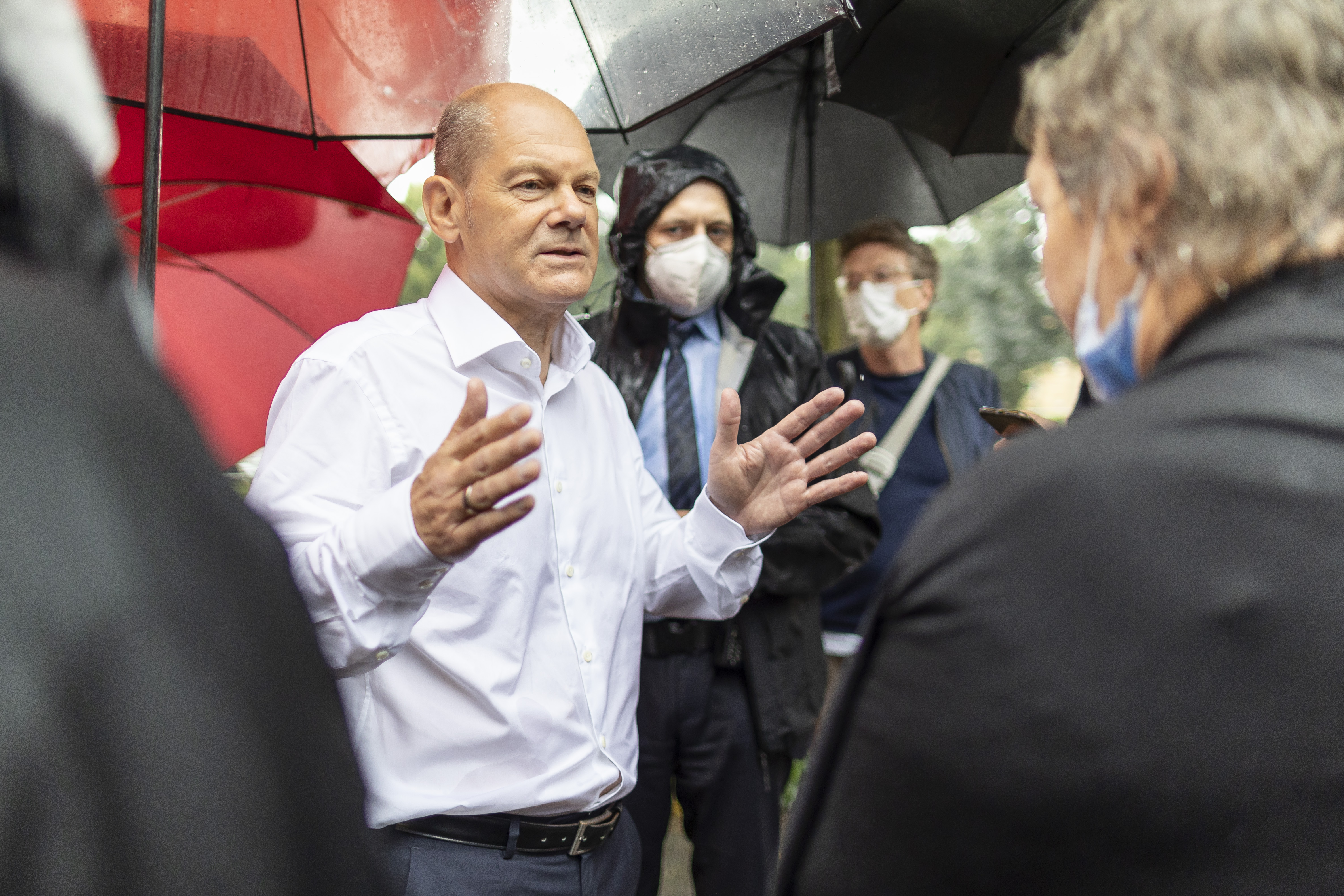 SPD-Kanzlerkandidat im Gespräch in Potsdam: „Olaf Scholz wird zugetraut, die wichtigsten Themen anzupacken.“