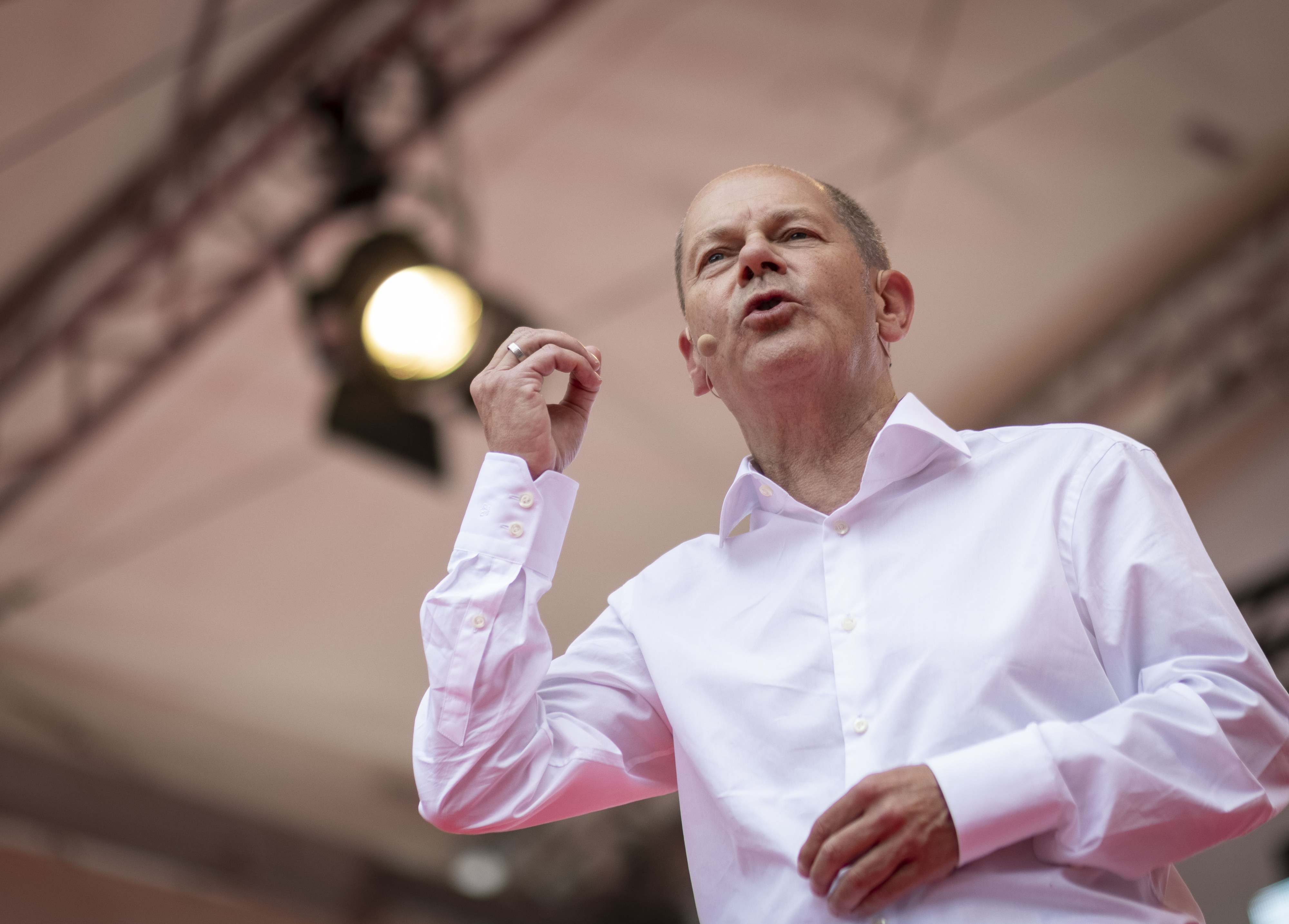 Klare Gestik, klare Haltung, klarer Plan: Olaf Scholz will der nächste Kanzler der Bundesrepublik Deutschland werden.