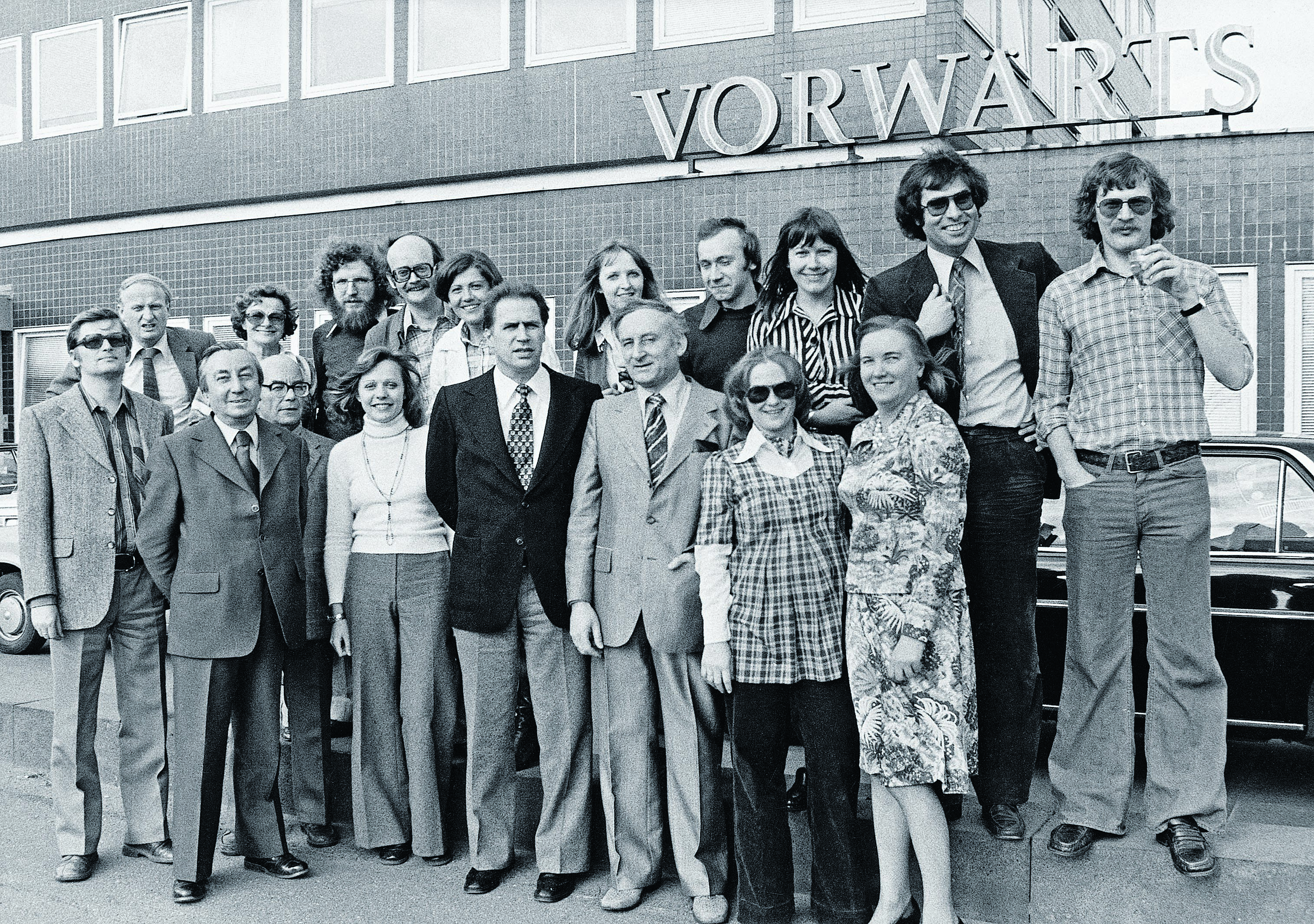 Die Redaktion des vorwärts im Jahr 1971