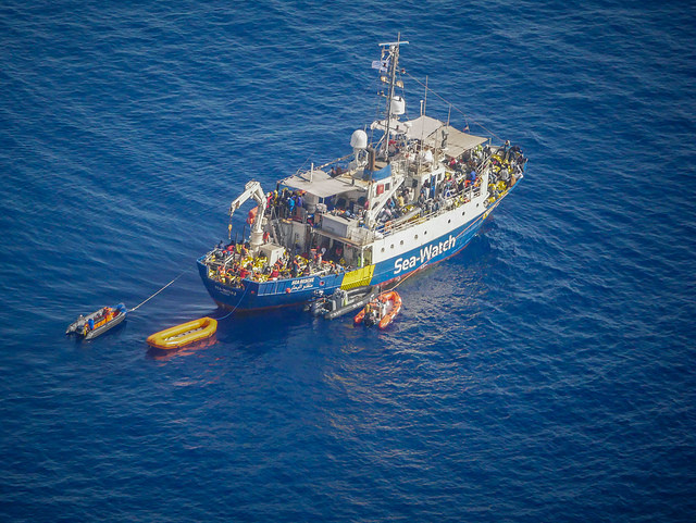 Freiwillige Rettungsmissionen wie die „SeaWatch“ sorgen dafür, dass nicht noch mehr Menschen im Mittelmeer ertrinken.