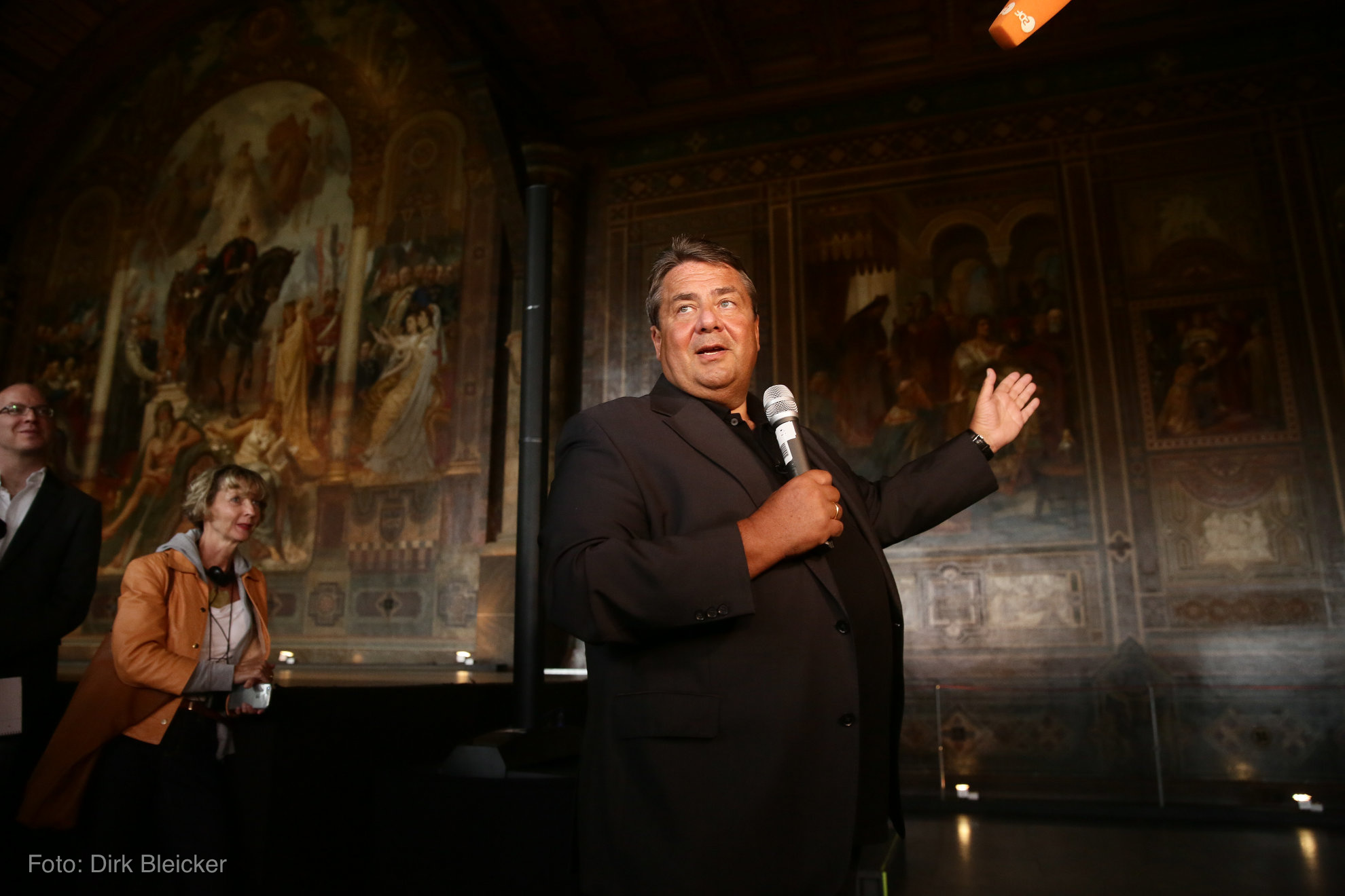 Sigmar Gabriel in der Kaiserpfalz in Goslar