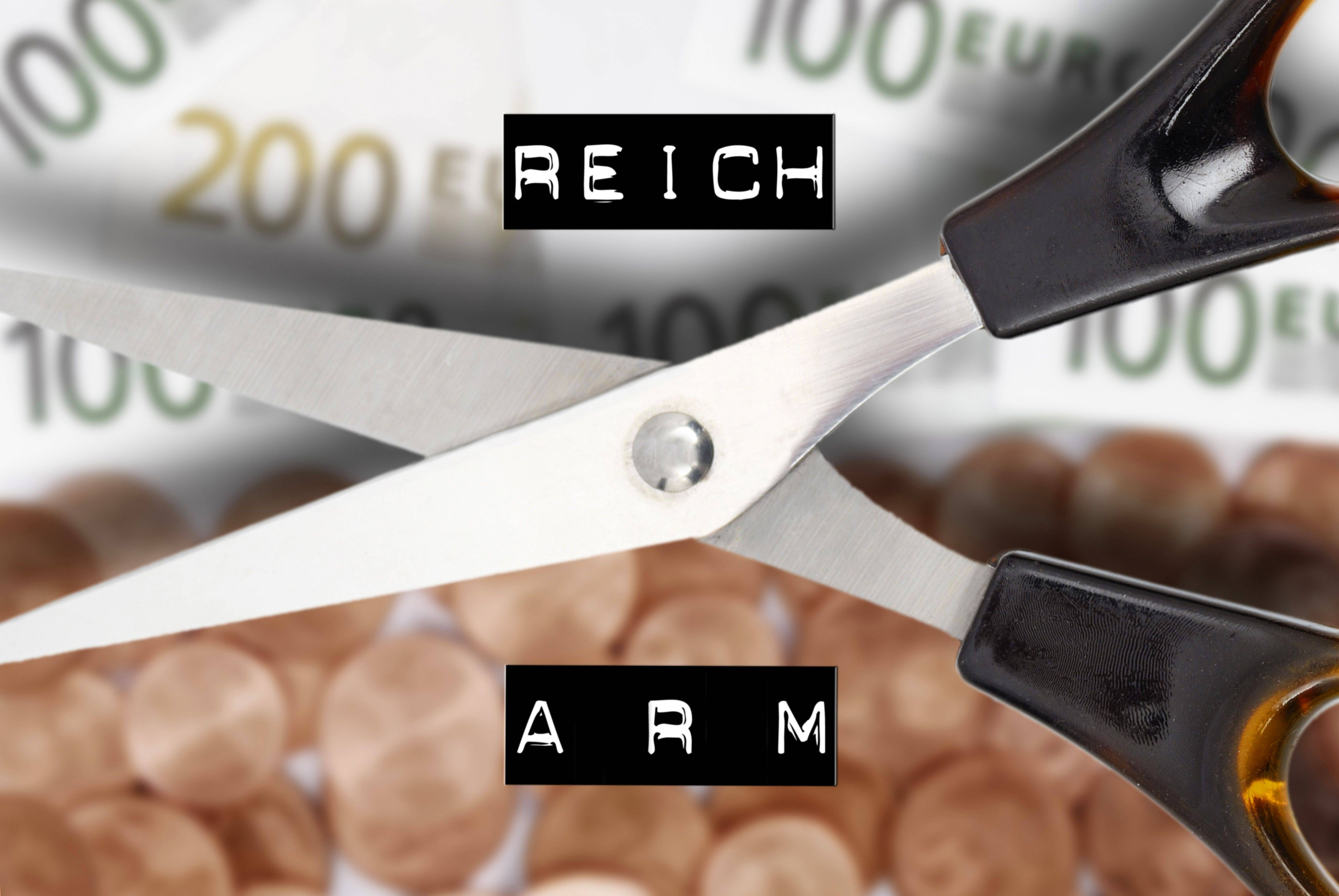 Die Schere zwischen arm und reich