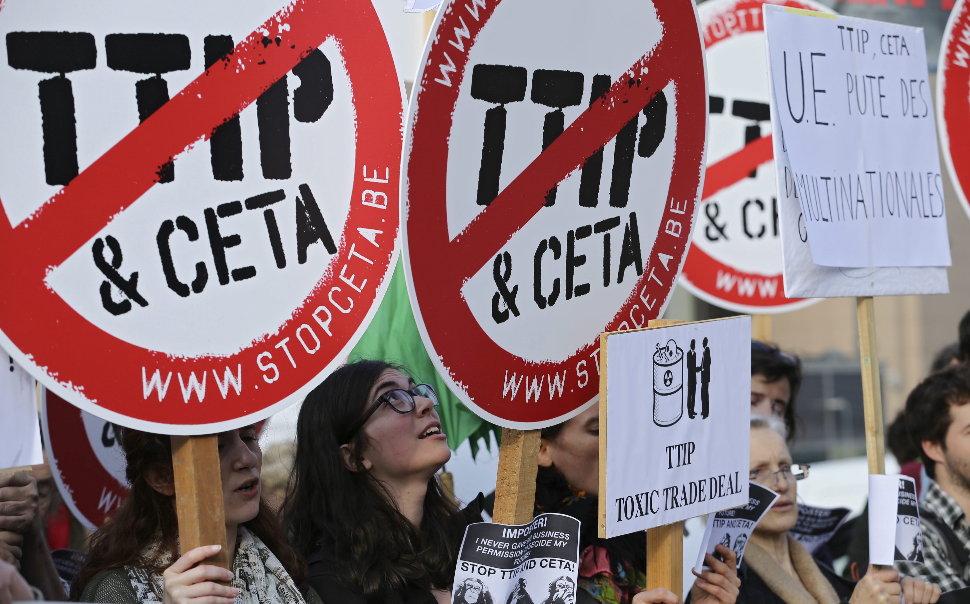 Protest gegen Ceta und TTIP