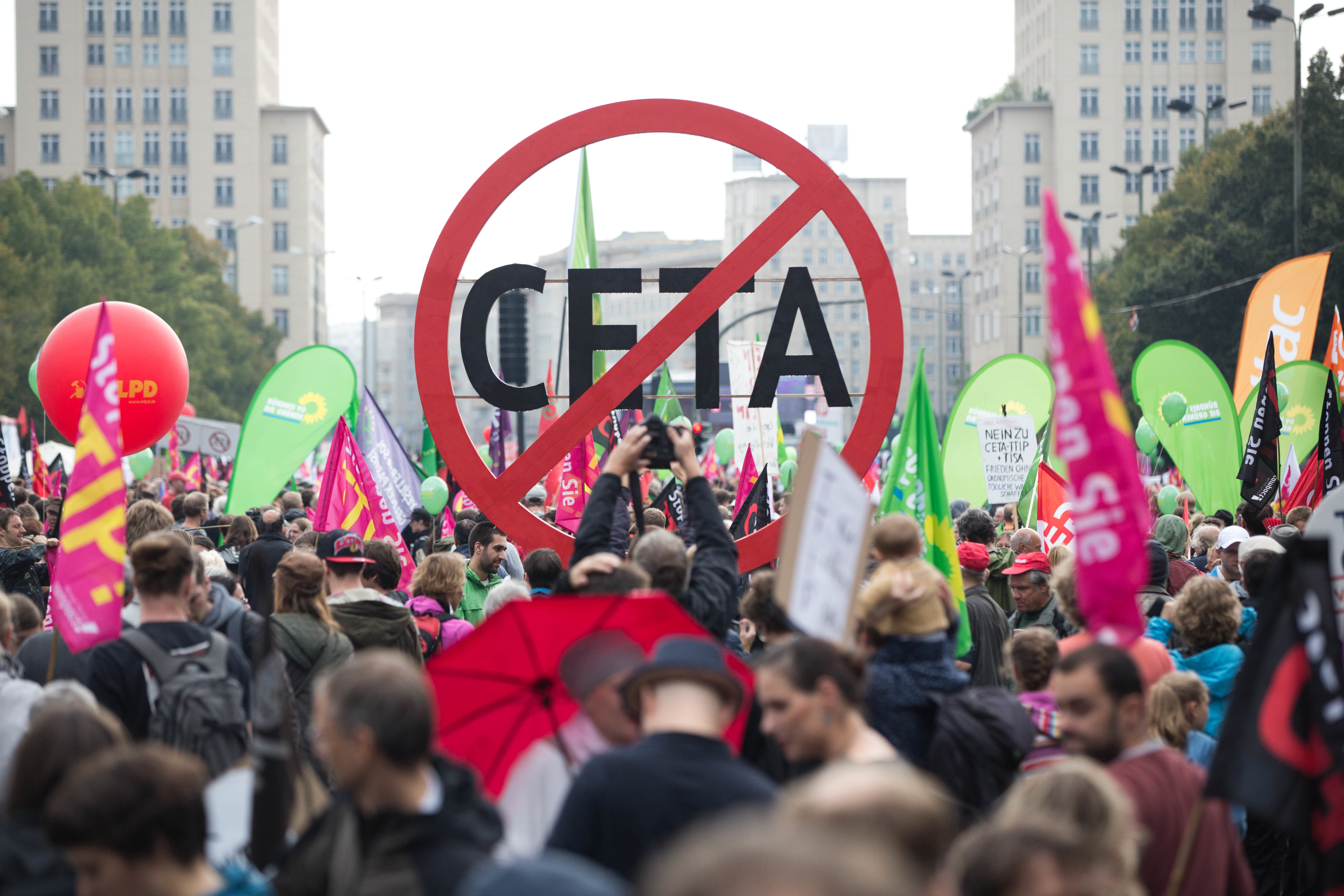 Protest gegen Ceta in Berlin