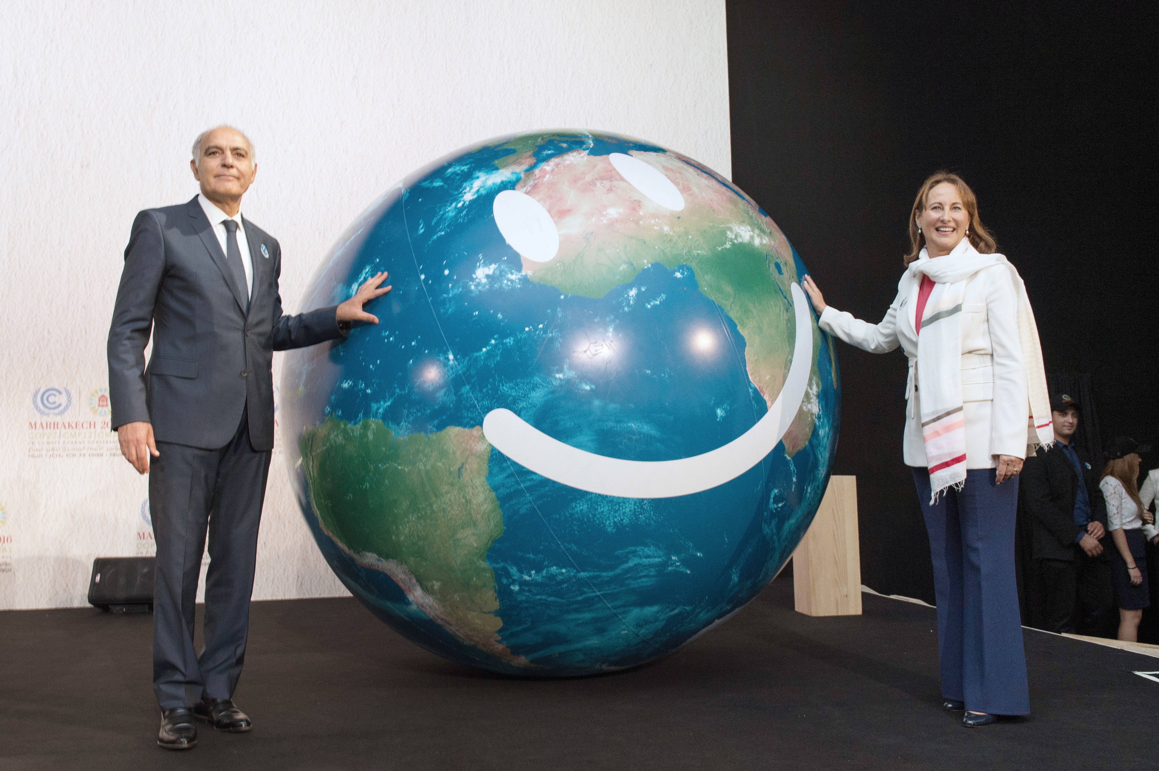  Ségoléne Royal und Salaheddine Mezouar bei der Weltklimakonferenz in Marrakesch