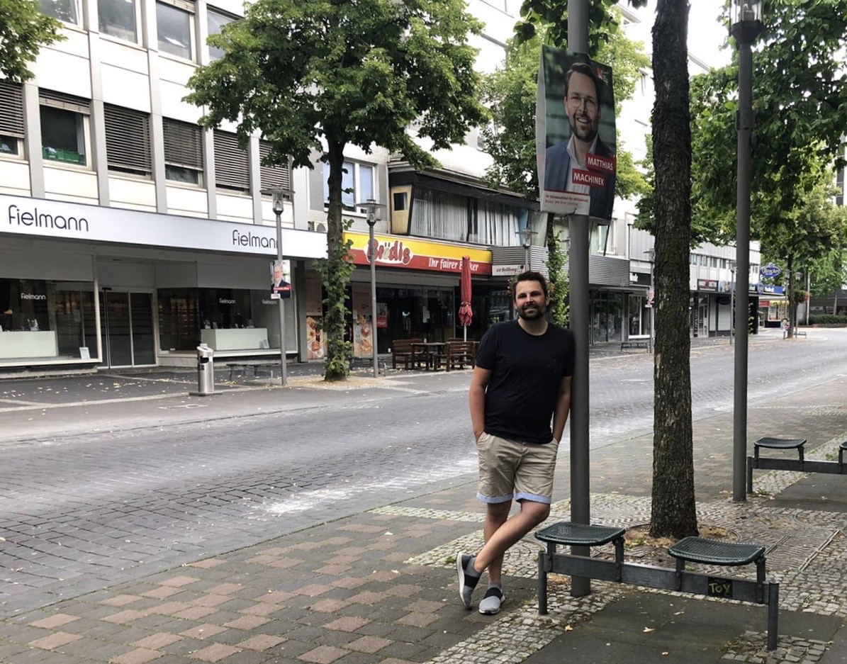 Matthias Machinek ist SPD-Stadtratskandidat bei der Kommunalwahl in Hagen Mitte September.