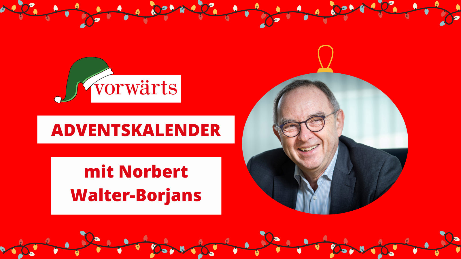 Stellt Felix von Grünberg vor: SPD-Chef Norbert Walter Borjans