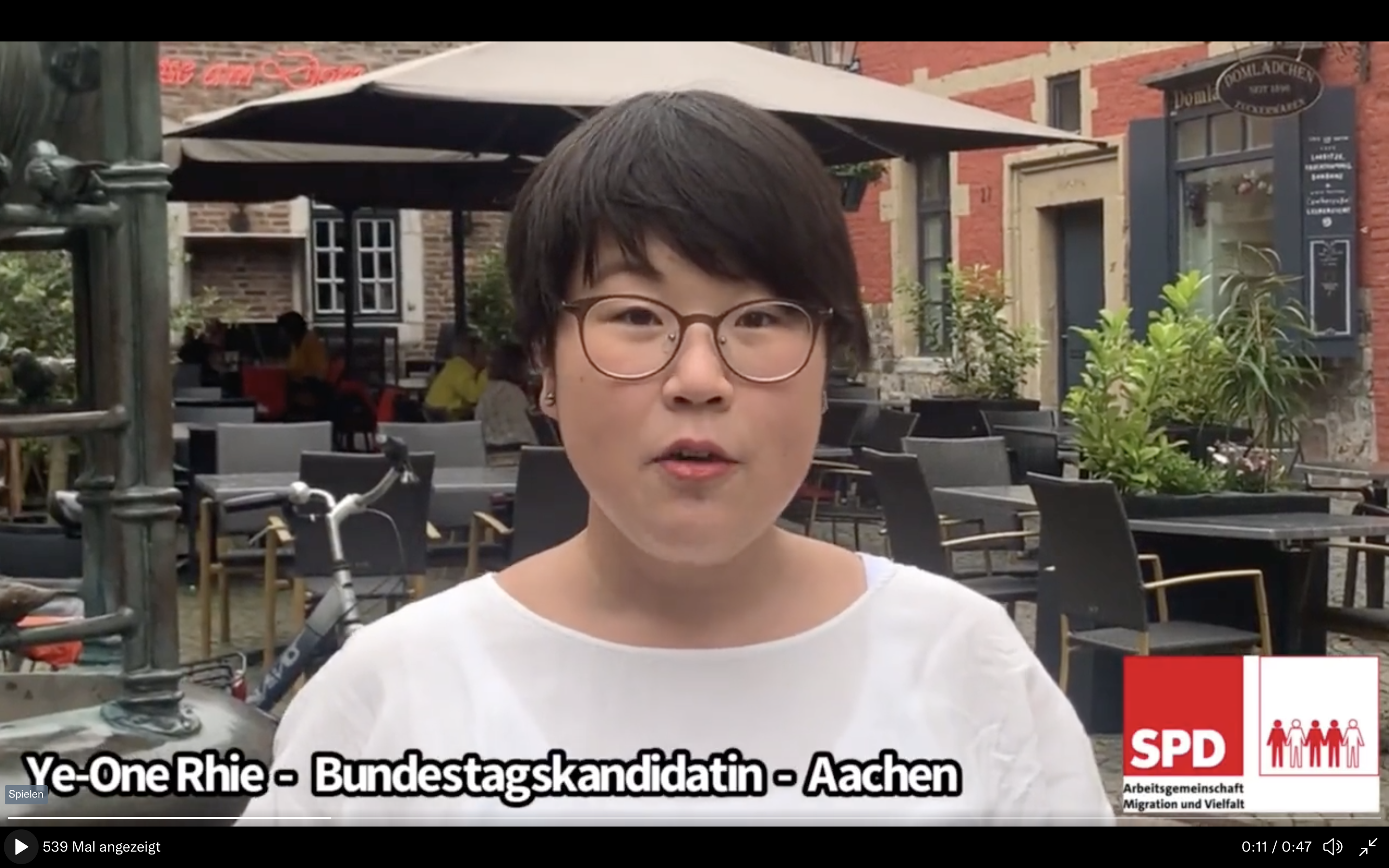 Ye-One Rhie ist SPD-Bundestagskandidatin in Aachen.