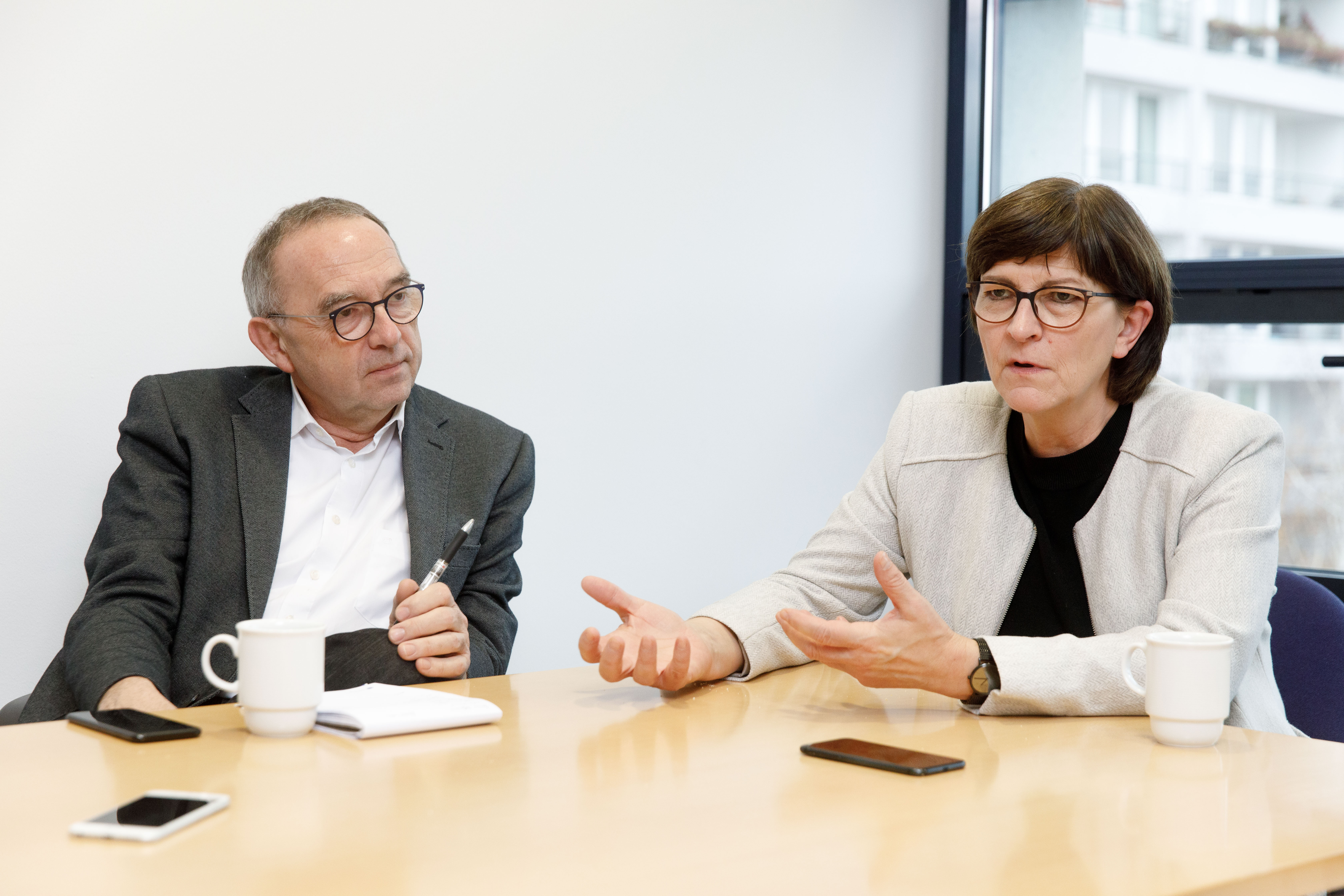 Die neuen Parteivorsitzenden Saskia Esken und Norbert Walter-Borjans