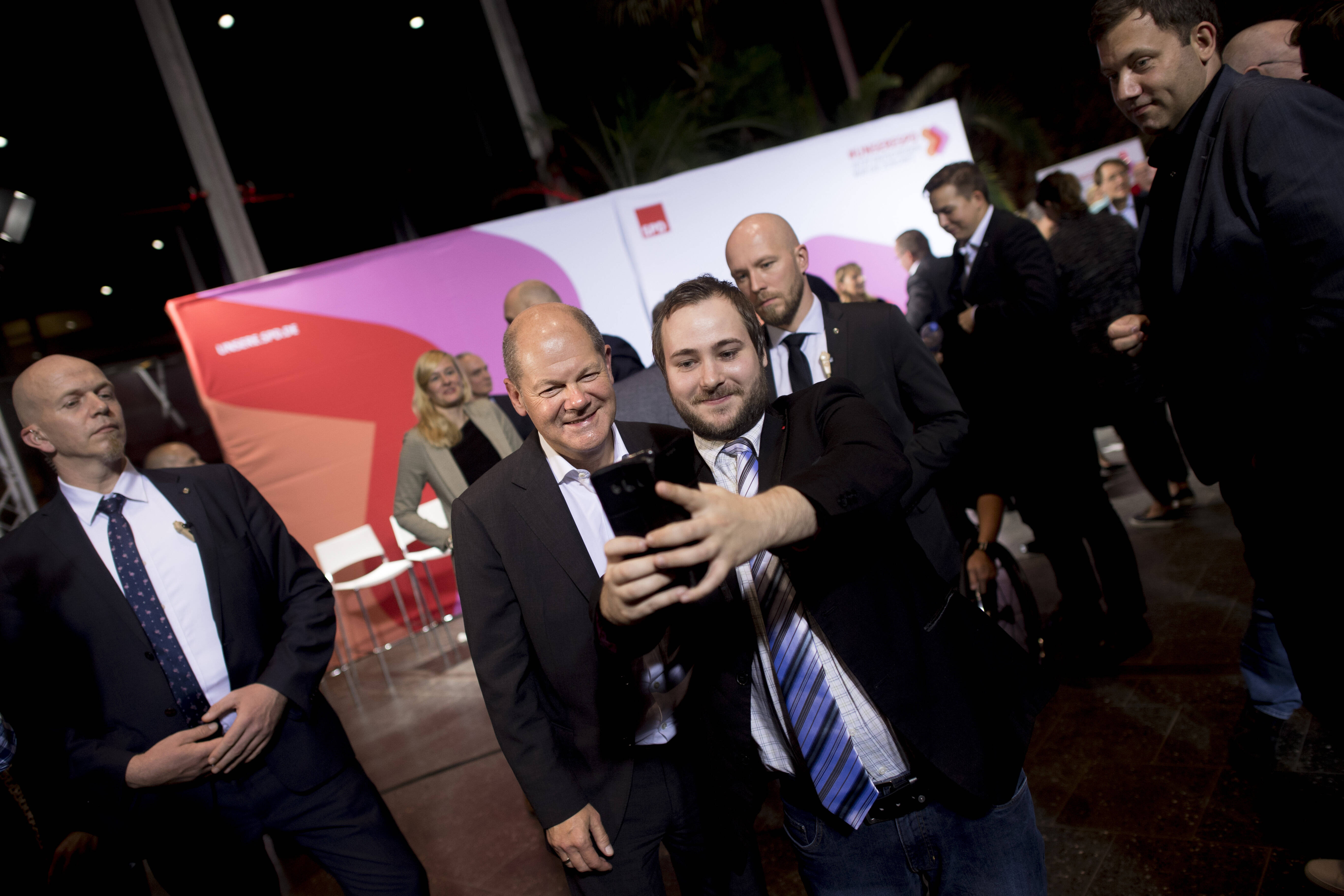 Selfies wie noch 2019 waren diesmal nicht möglich, dafür aber ein digitaler Austausch mit SPD-Kanzlerkandidat Olaf Scholz.