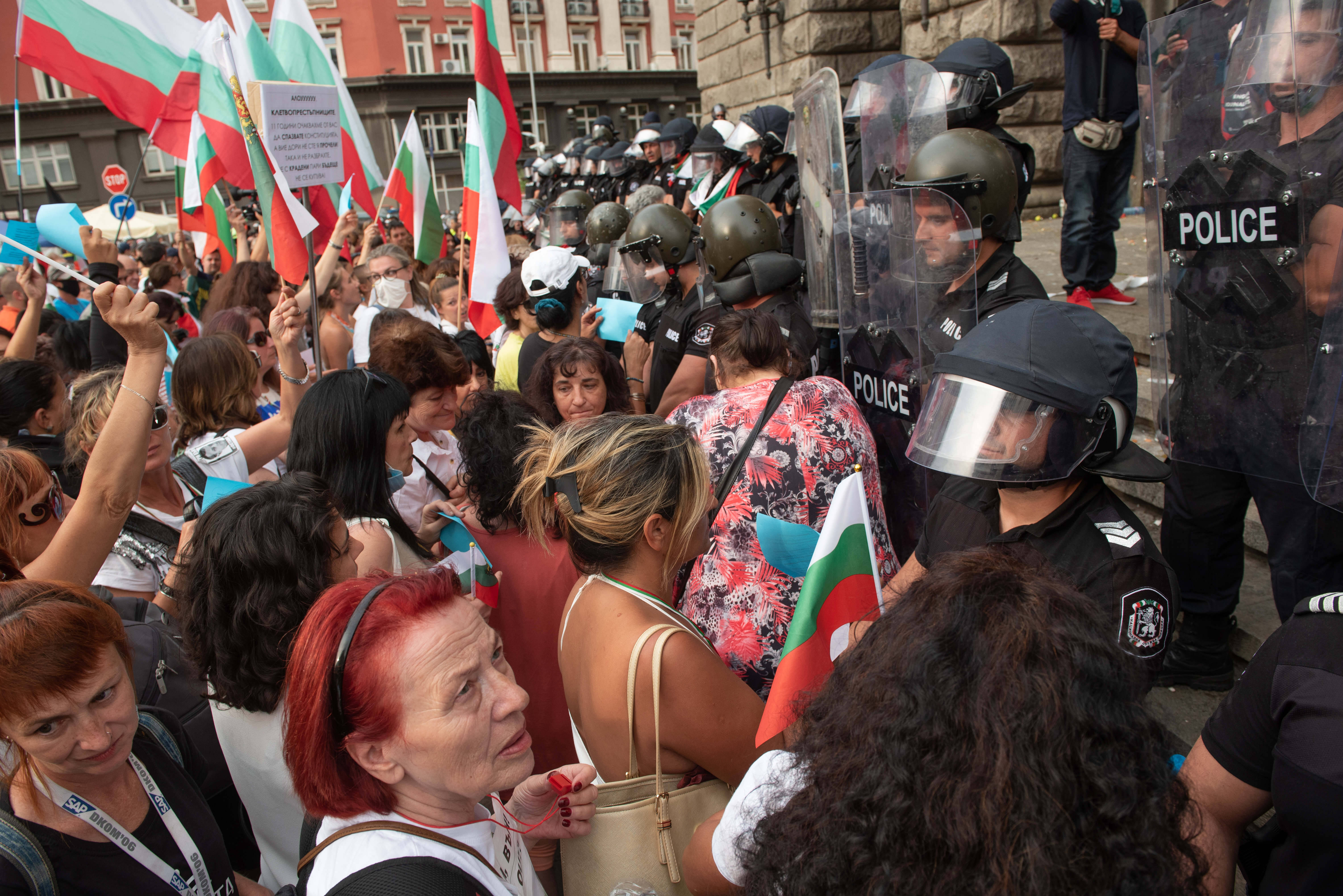 Massenproteste in Bulgarien – hier in Sofia – gegen Korruption und Misswirtschaft: Sie führten schließlich im Mai 2021 zum Sturz von Ministerpräsident Boiko Borissov.