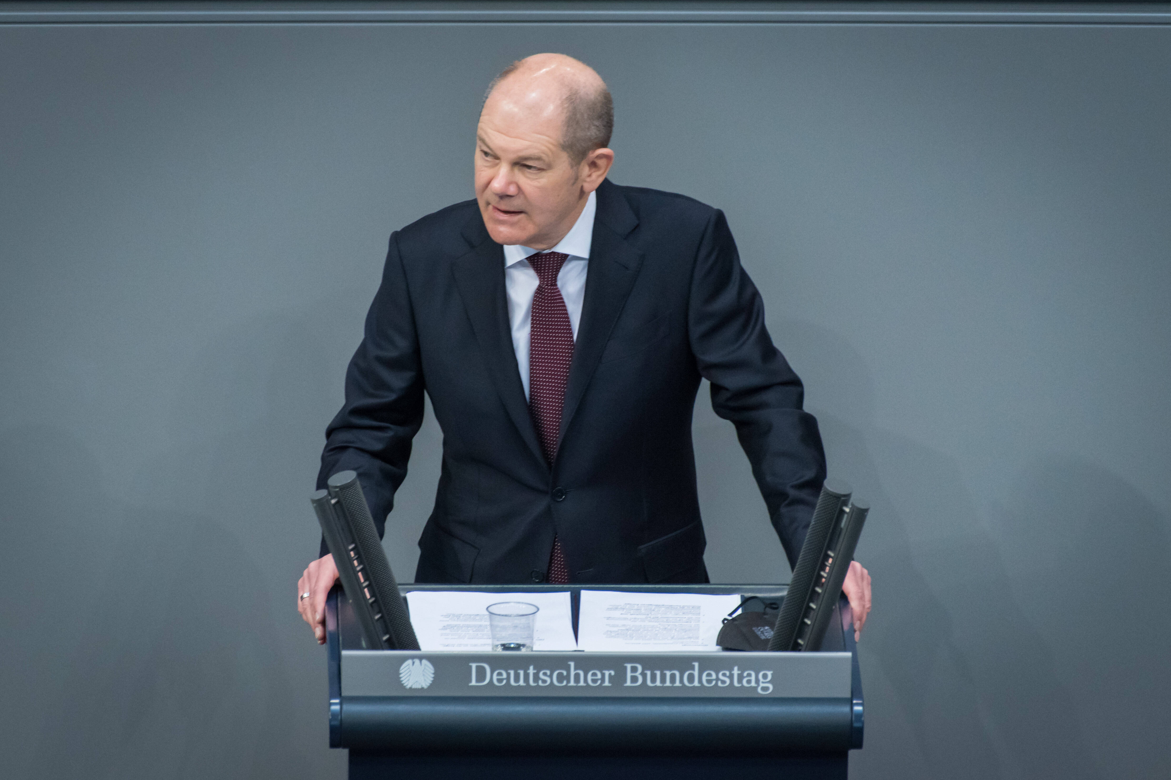 Olaf Scholz am 25. Februar 2021 im Bundestag: „Wir können nur gemeinsam handeln und nur gemeinsam erfolgreich sein.“