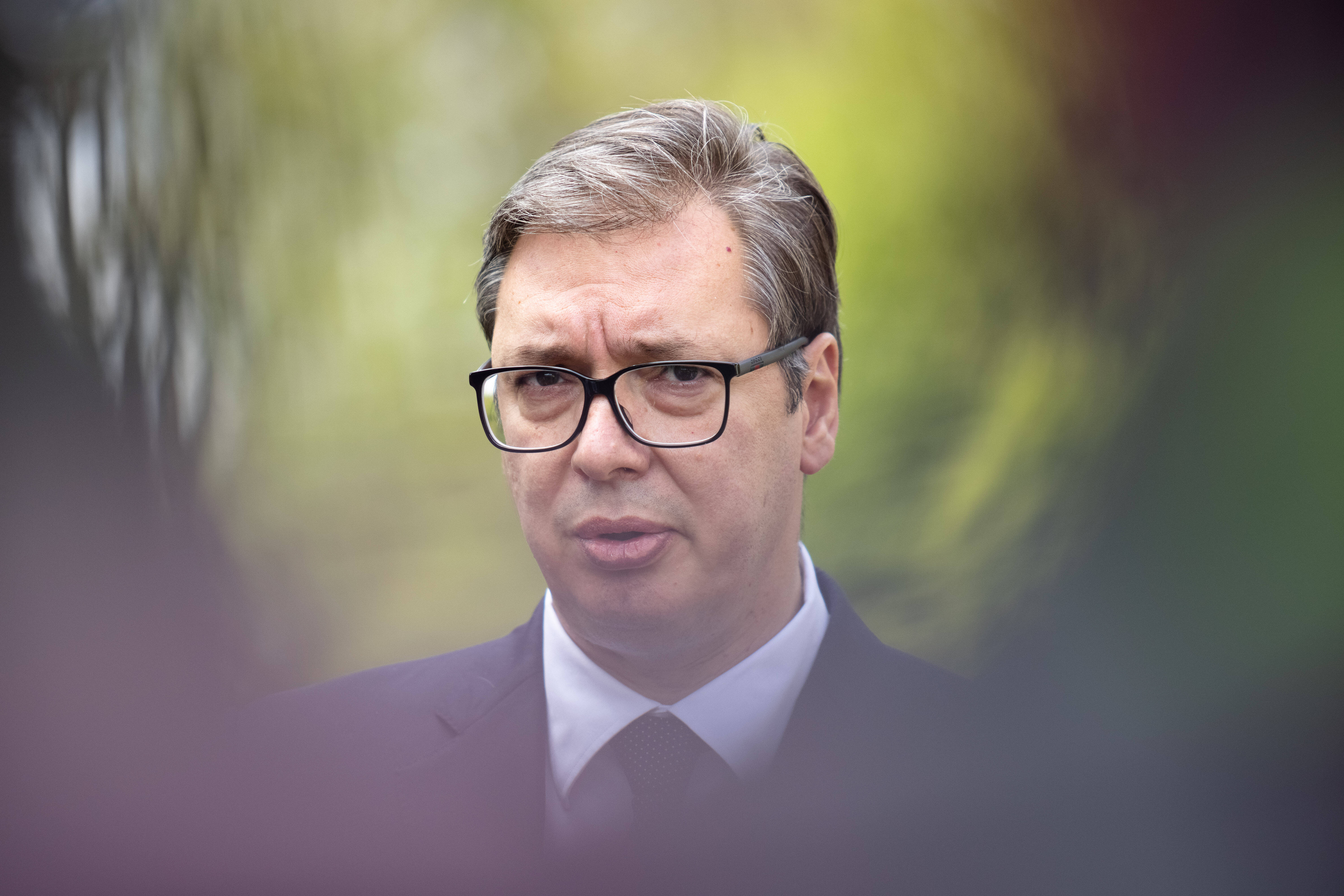 Im Machtkampf mit den Sozialist*innen: Serbiens Präsident Aleksandar Vucic.