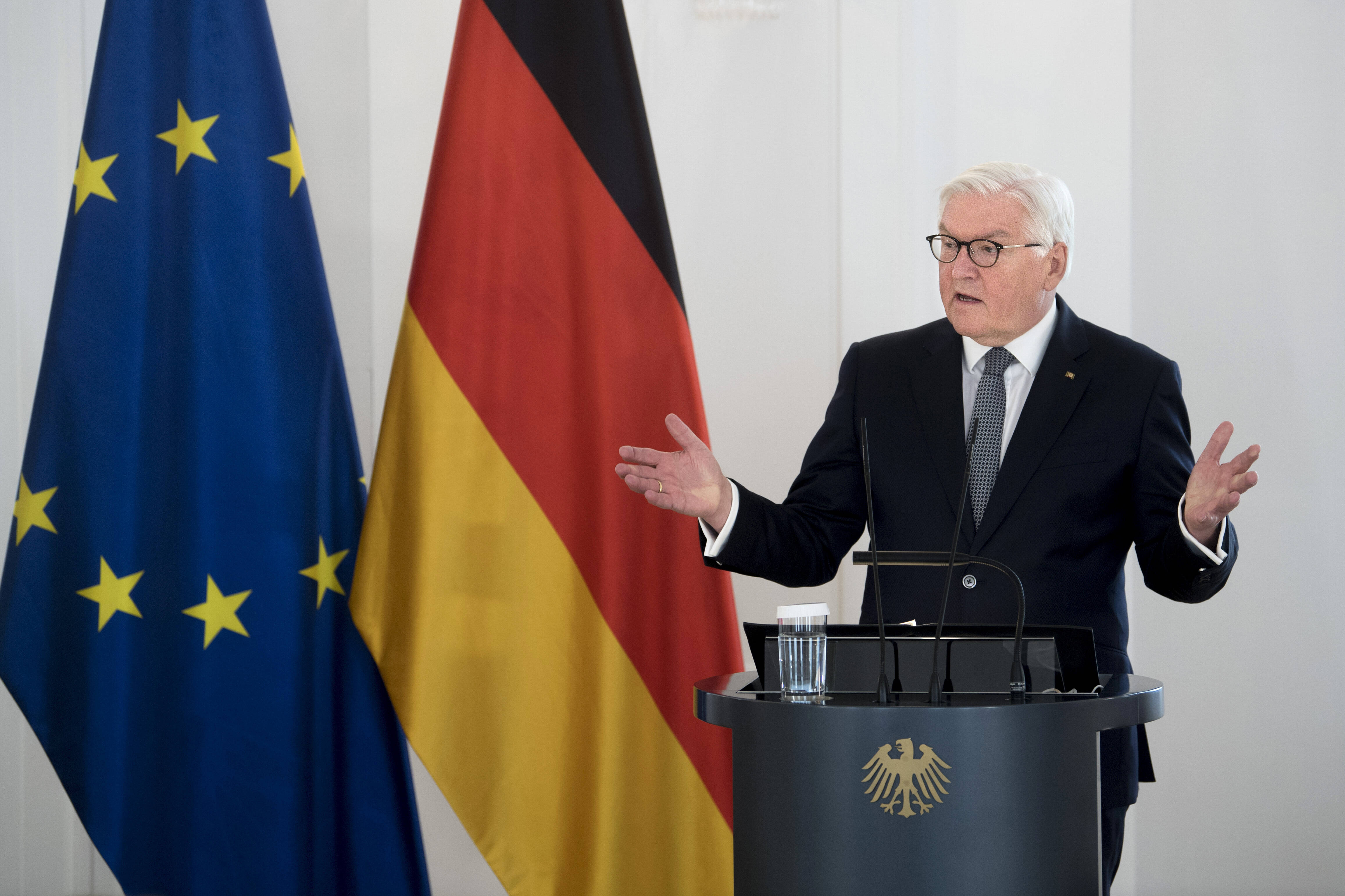 Bundespräsident Frank-Walter Steinmeier: Eine Umfrage von Ende Mai 2021 zeigt seine große Beliebtheit bei den Deutschen.