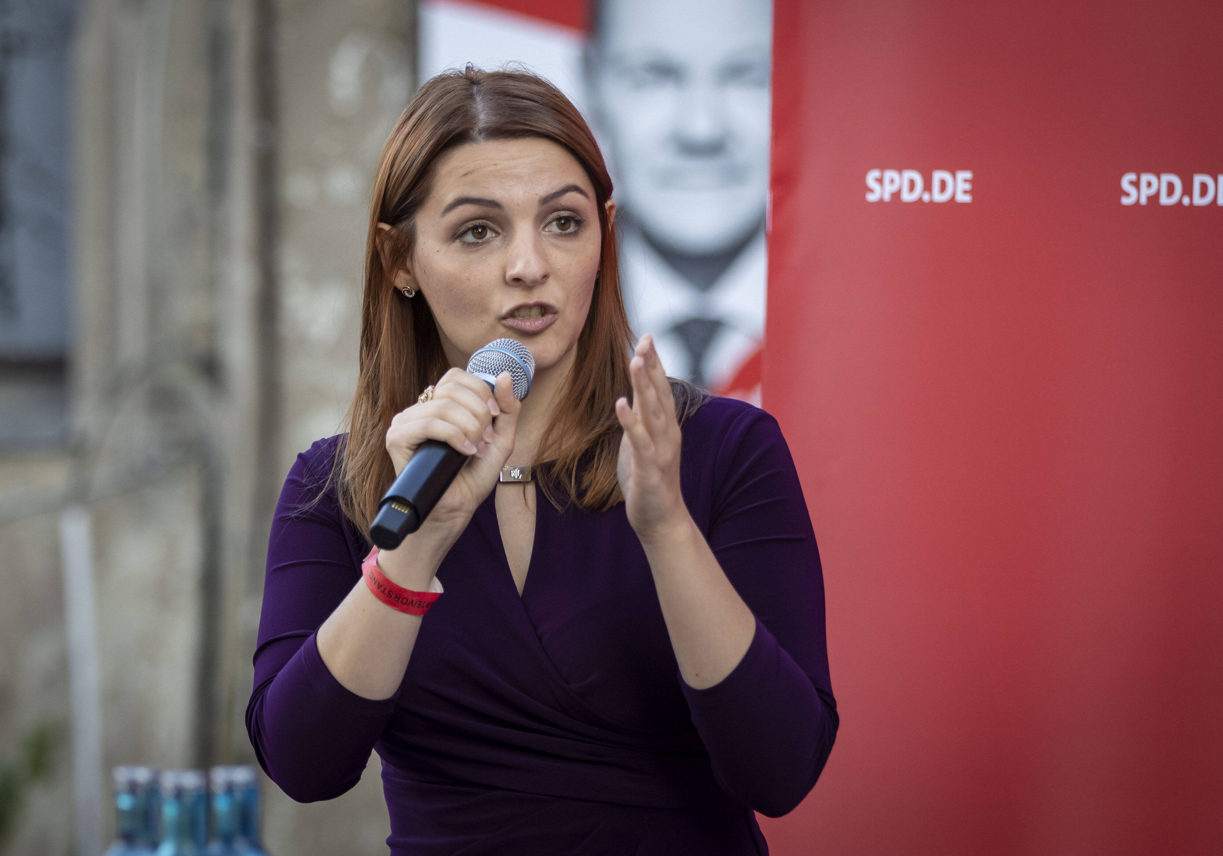 Ana-Maria Trăsnea im Bundestagswahlkampf 2021