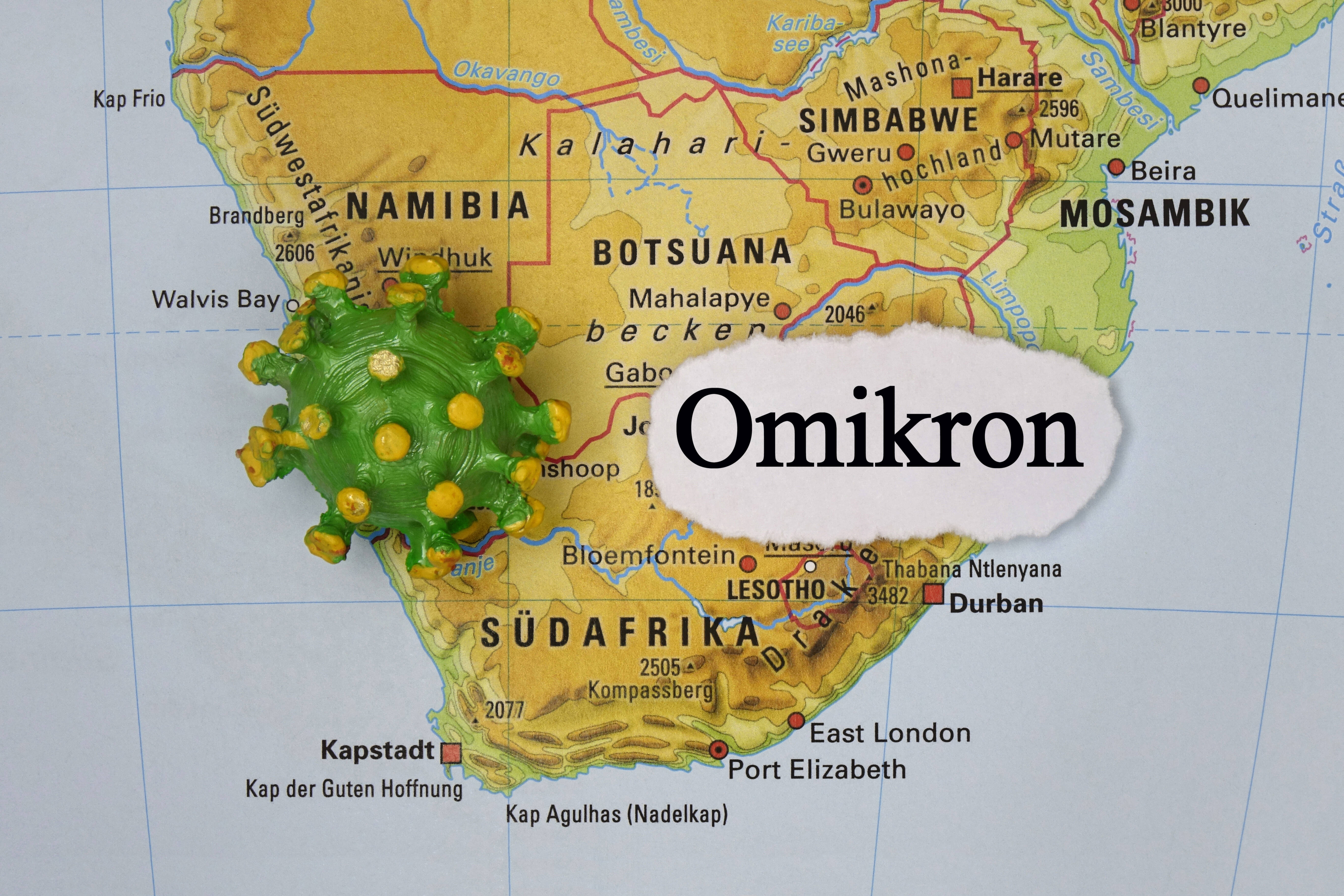 Omikron – die neue Corona-Variante: In Südafrika wurde sie zuerst entdeckt, ob sie auch wirklich von hier stammt, ist noch unklar.