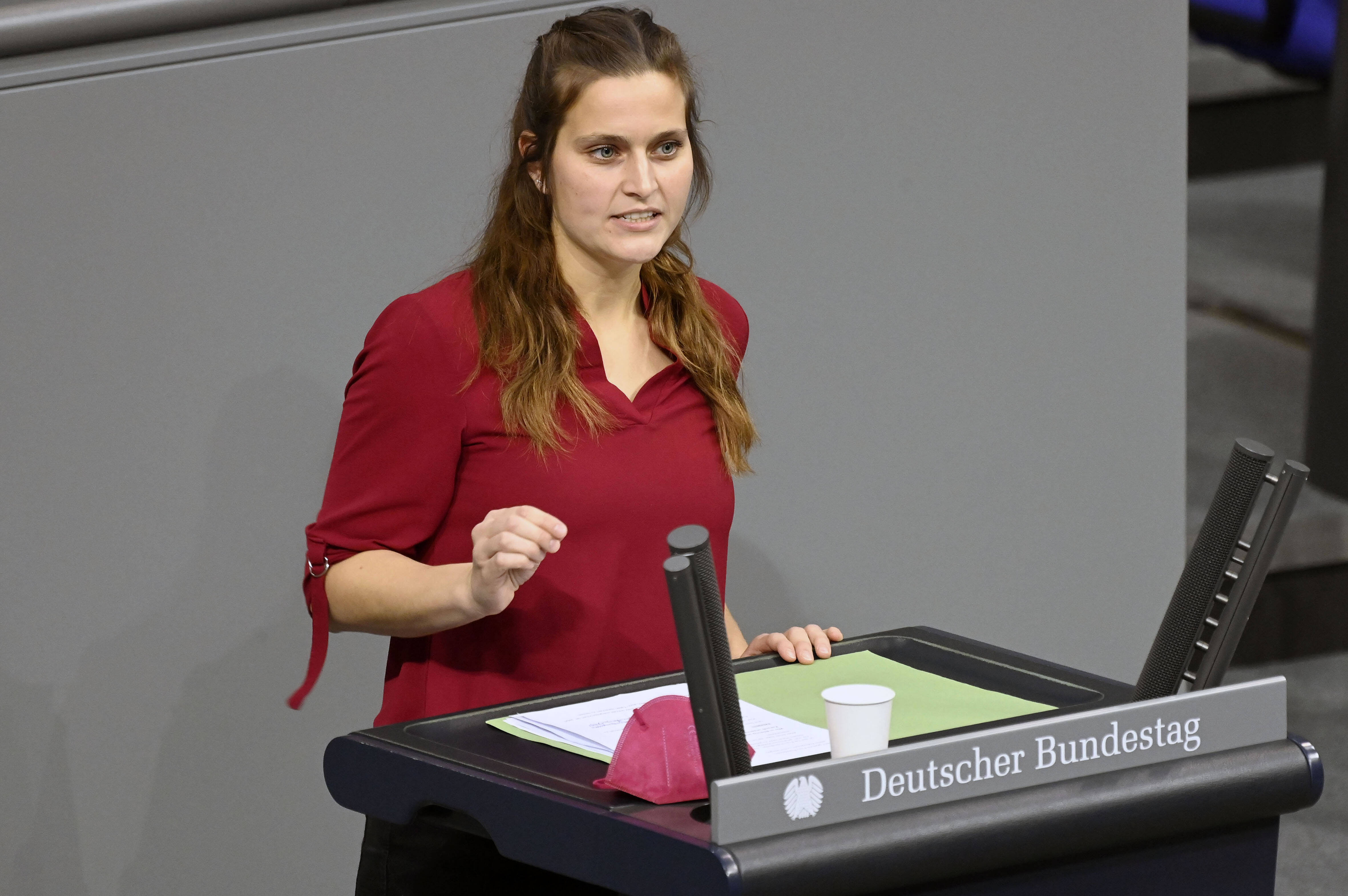 Sprach in der Orientierungsdebatte zur Impfpflicht im Bundestag: Maja Wallstein